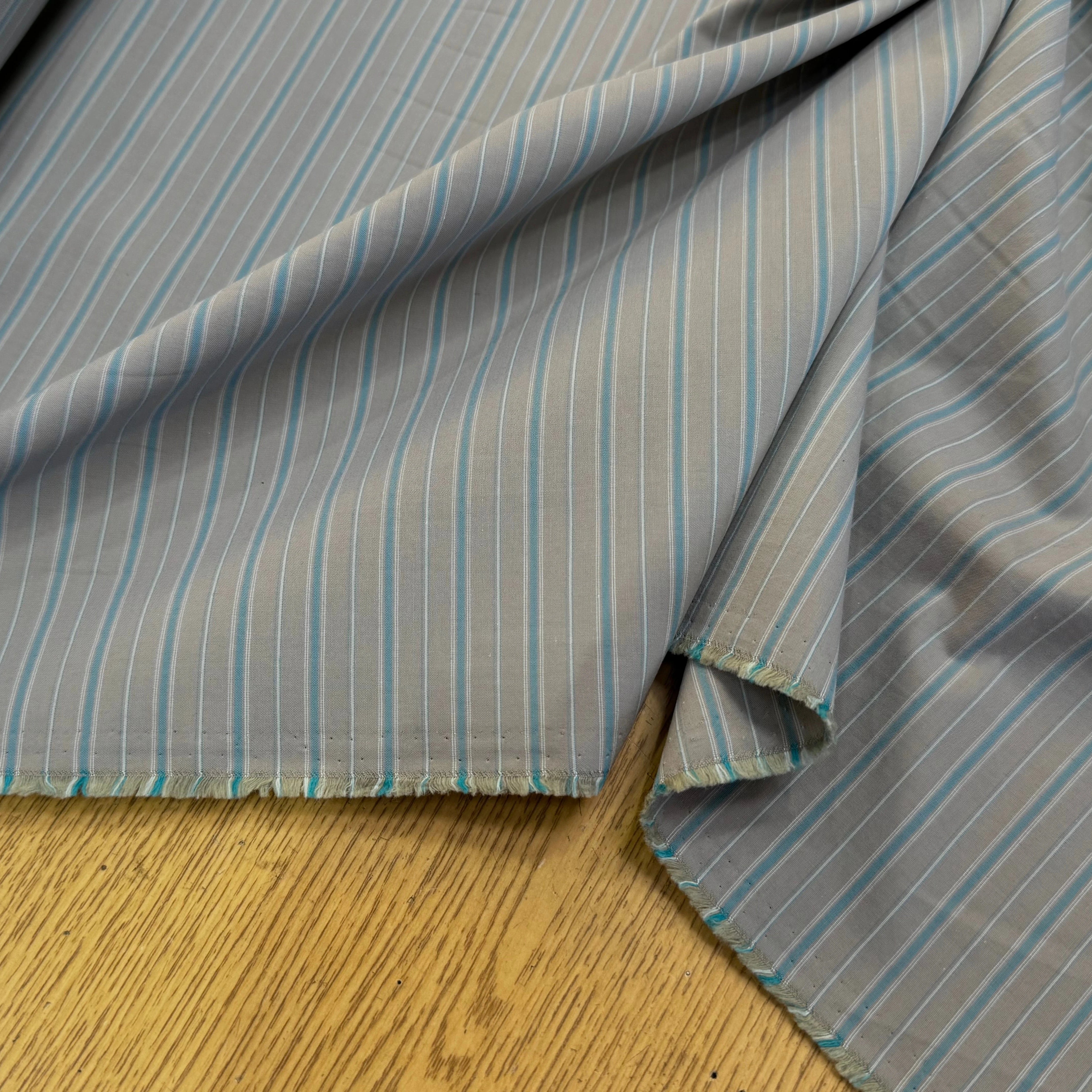 TISSU CRAQUANT GROSSES RAYURES VERT GRIS - My Little Coupon