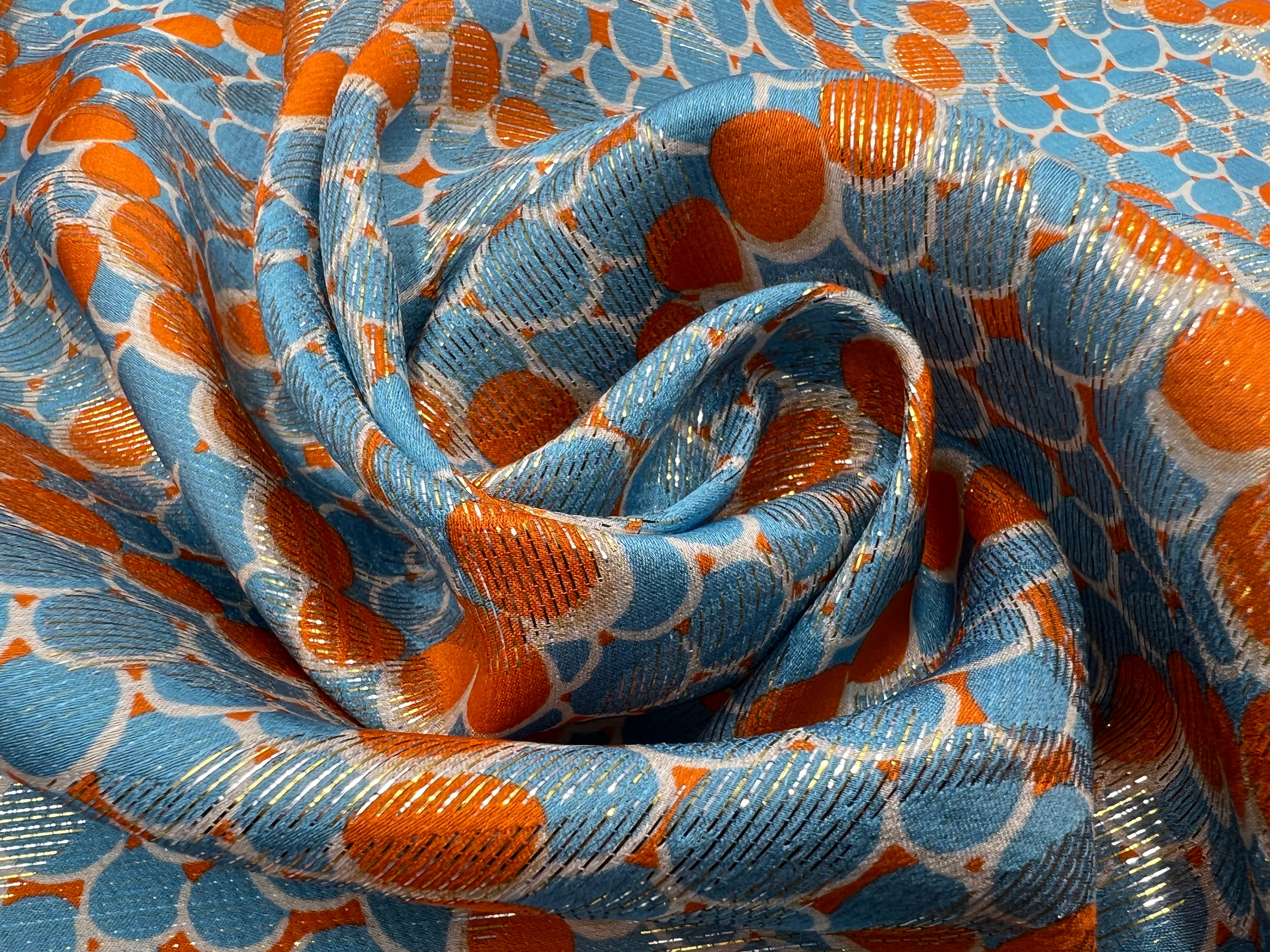 TISSU DE SOIE TONIC ARTDECO FIL MÉTAL MSO