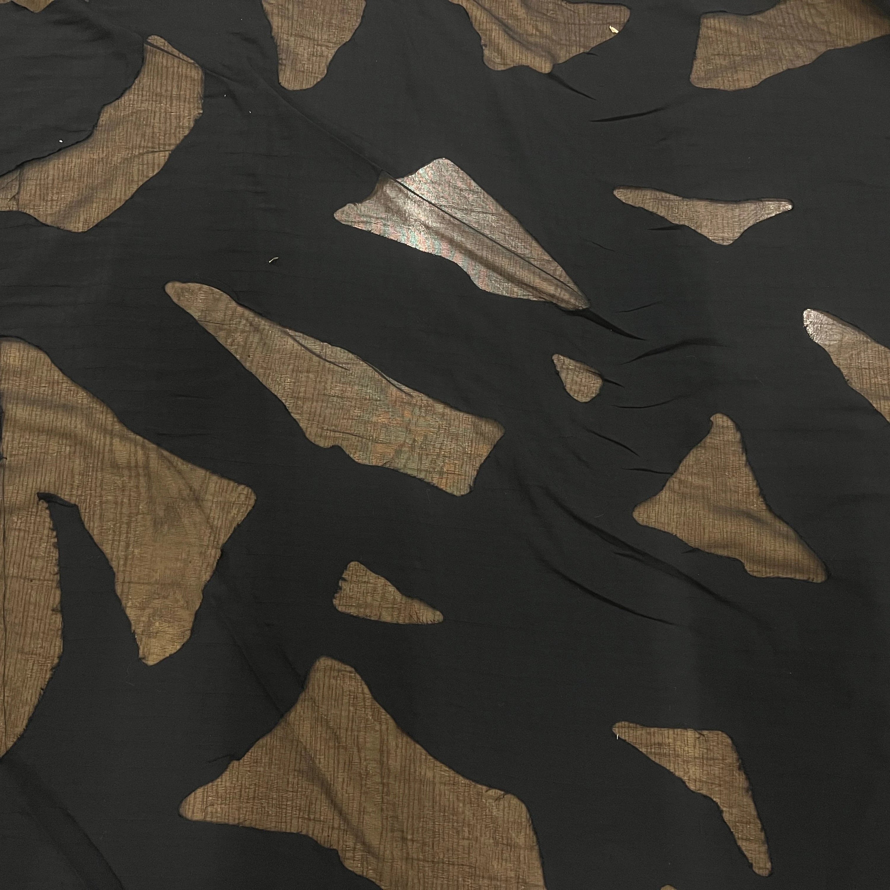 TISSU DÉVORÉ VISCOSE TACHES ANIMALES - My Little Coupon