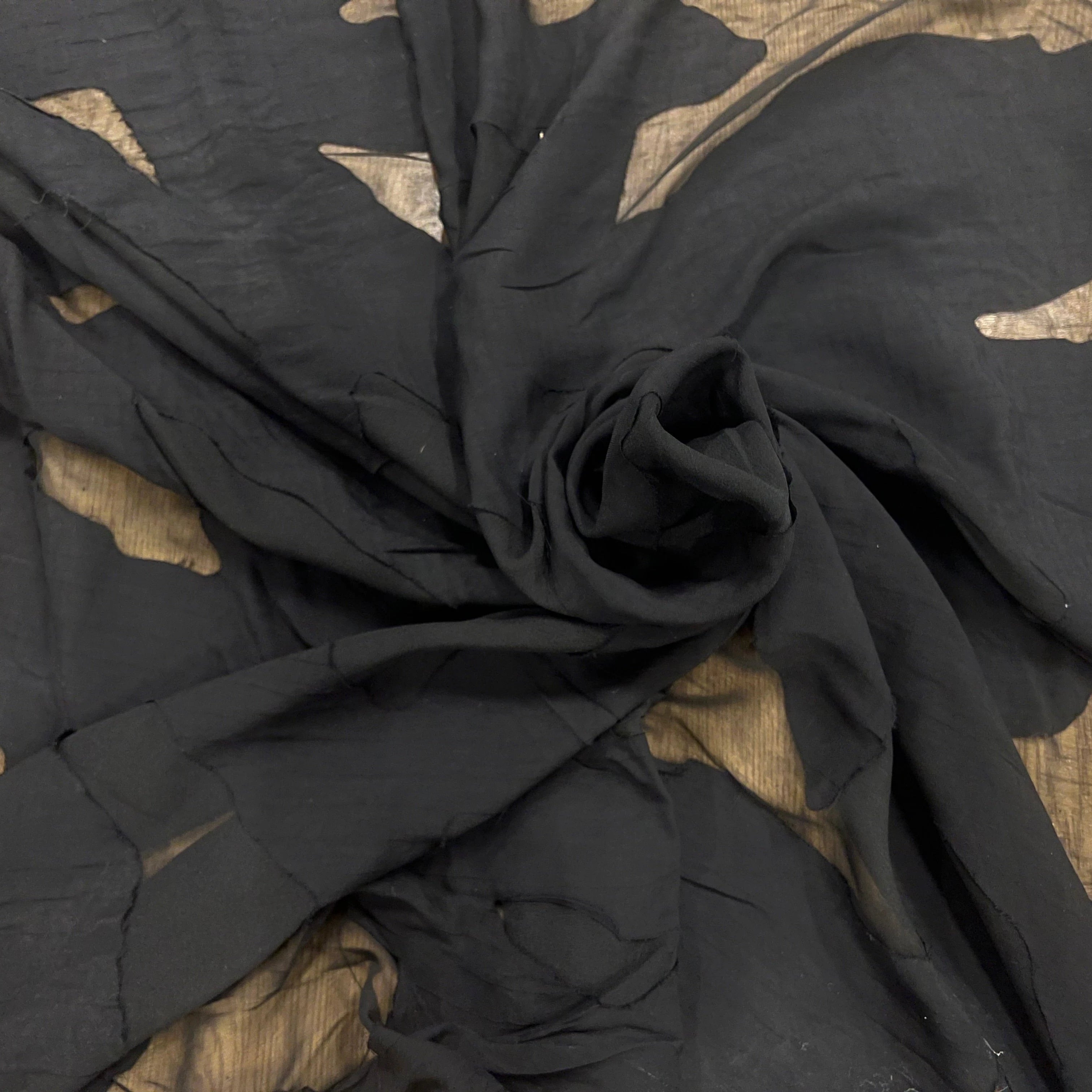 TISSU DÉVORÉ VISCOSE TACHES ANIMALES - My Little Coupon