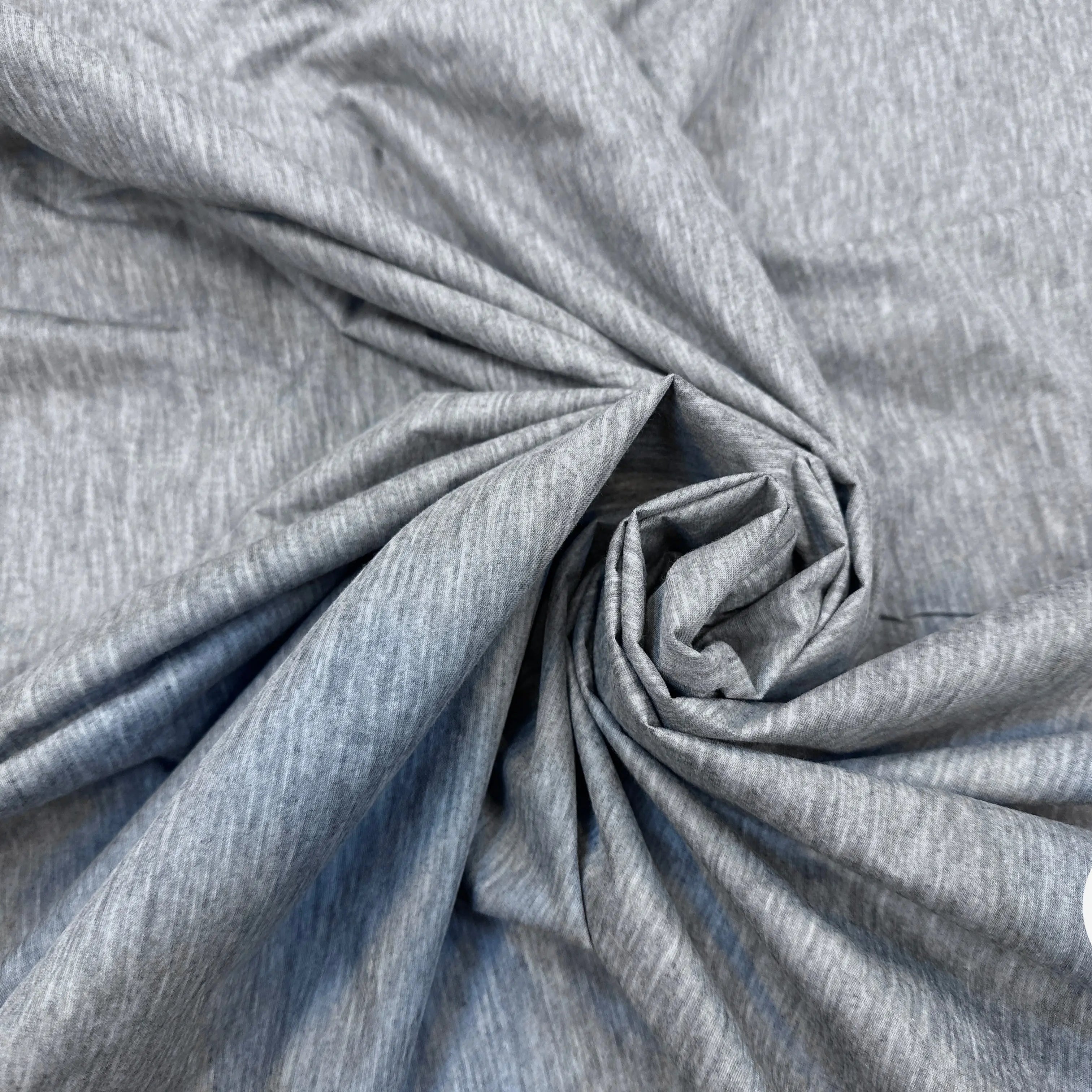 TISSU ENDUIT FAUX CUIR SUR JERSEY STEEL GREY MSO