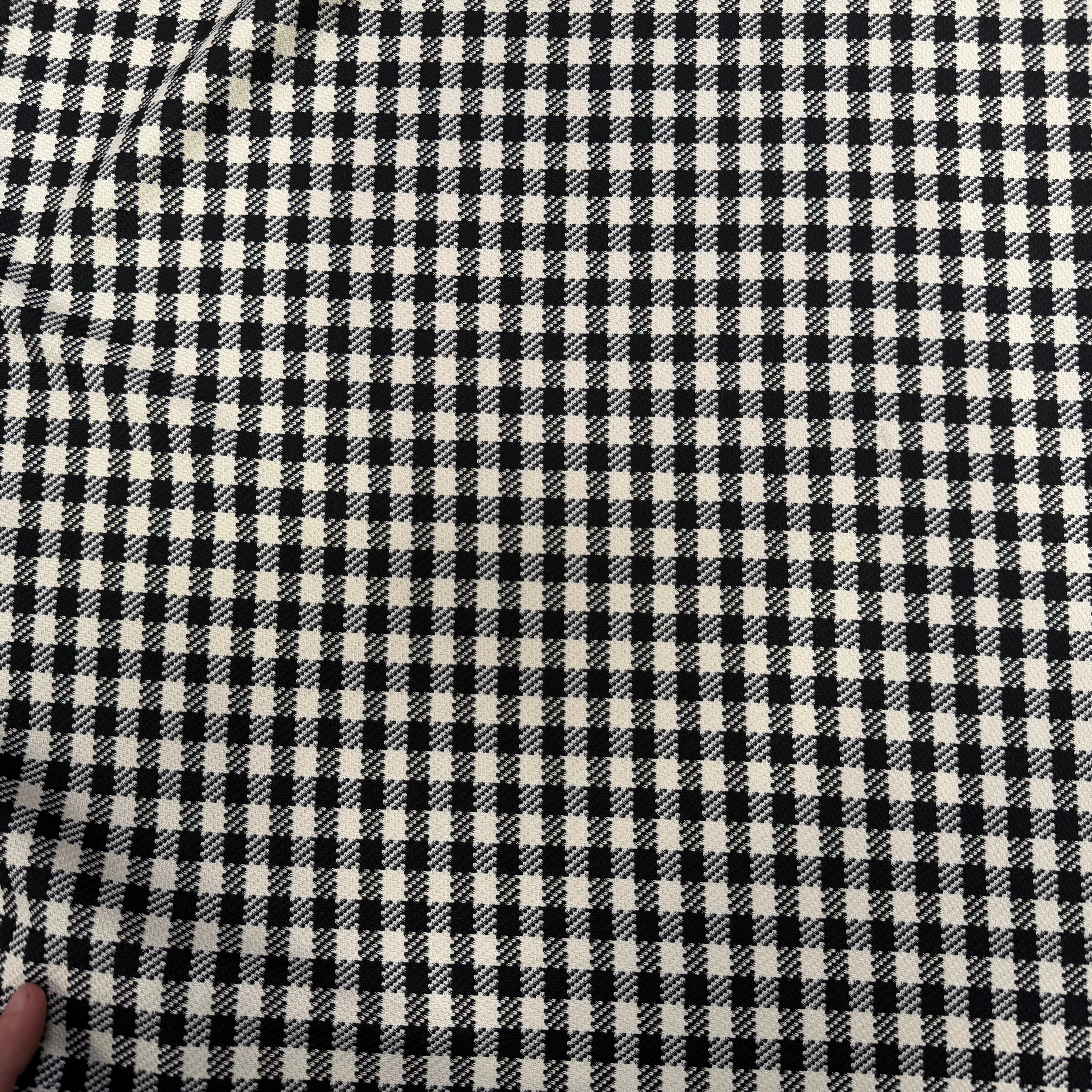 TISSU FACON TWEED DAMIER SUPERBE DRAPÉ POLYVISCOSE - My Little Coupon