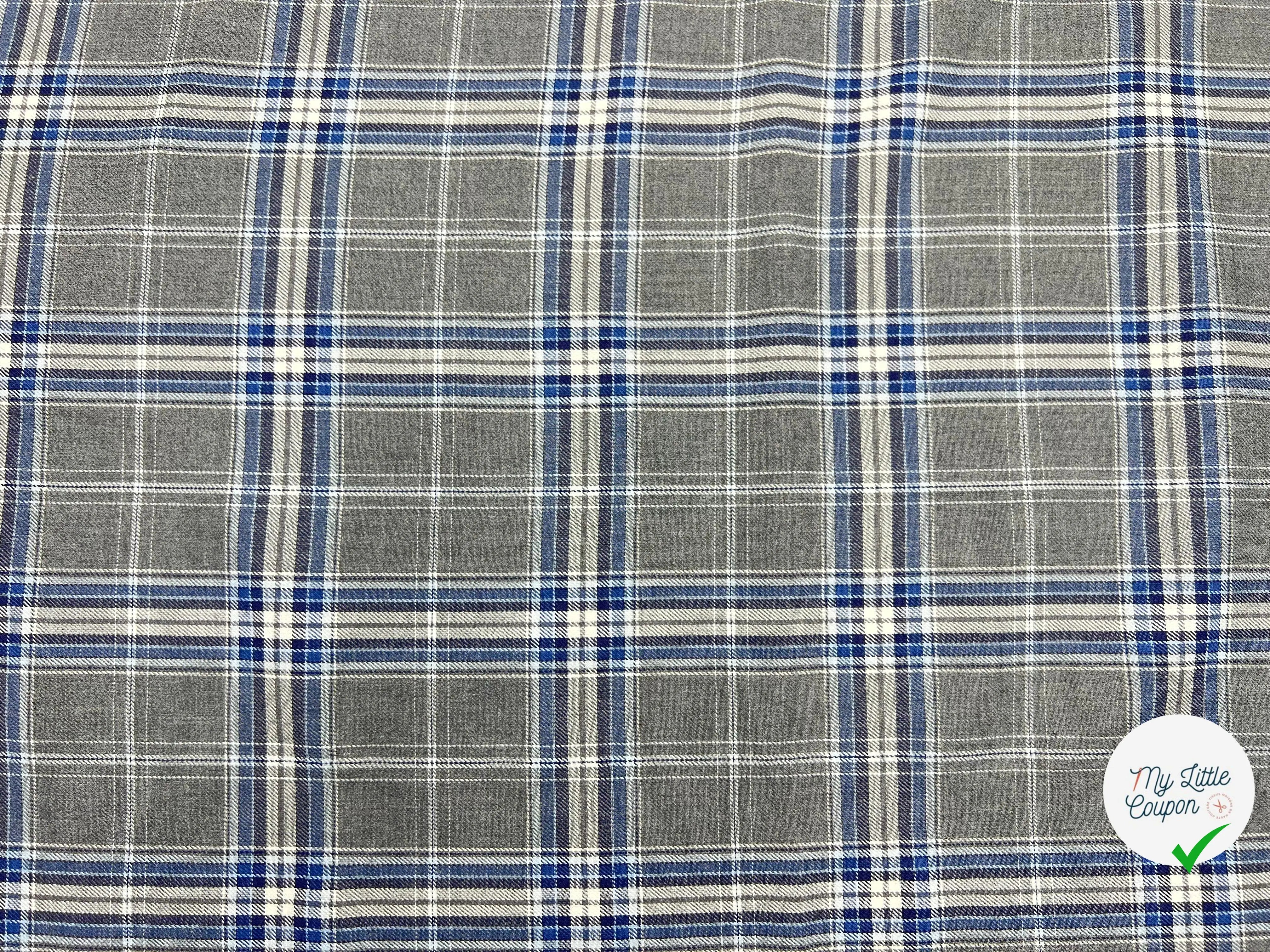 TISSU FLANELLE DE COTON ÉCOSSAIS - My Little Coupon - tissu - coudre
