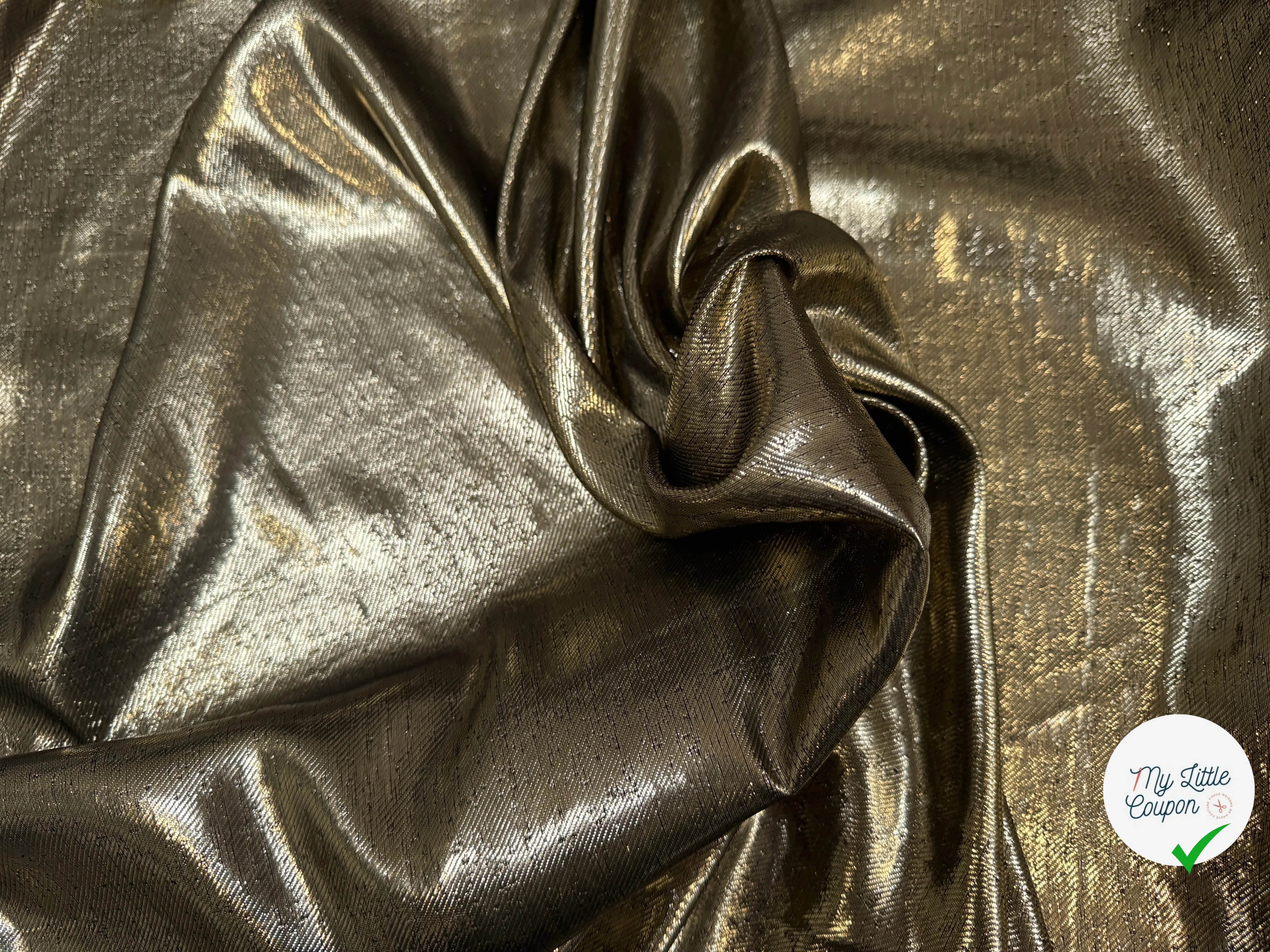 TISSU FLUIDE LUREX DE LUNE 7% SETA - My Little Coupon