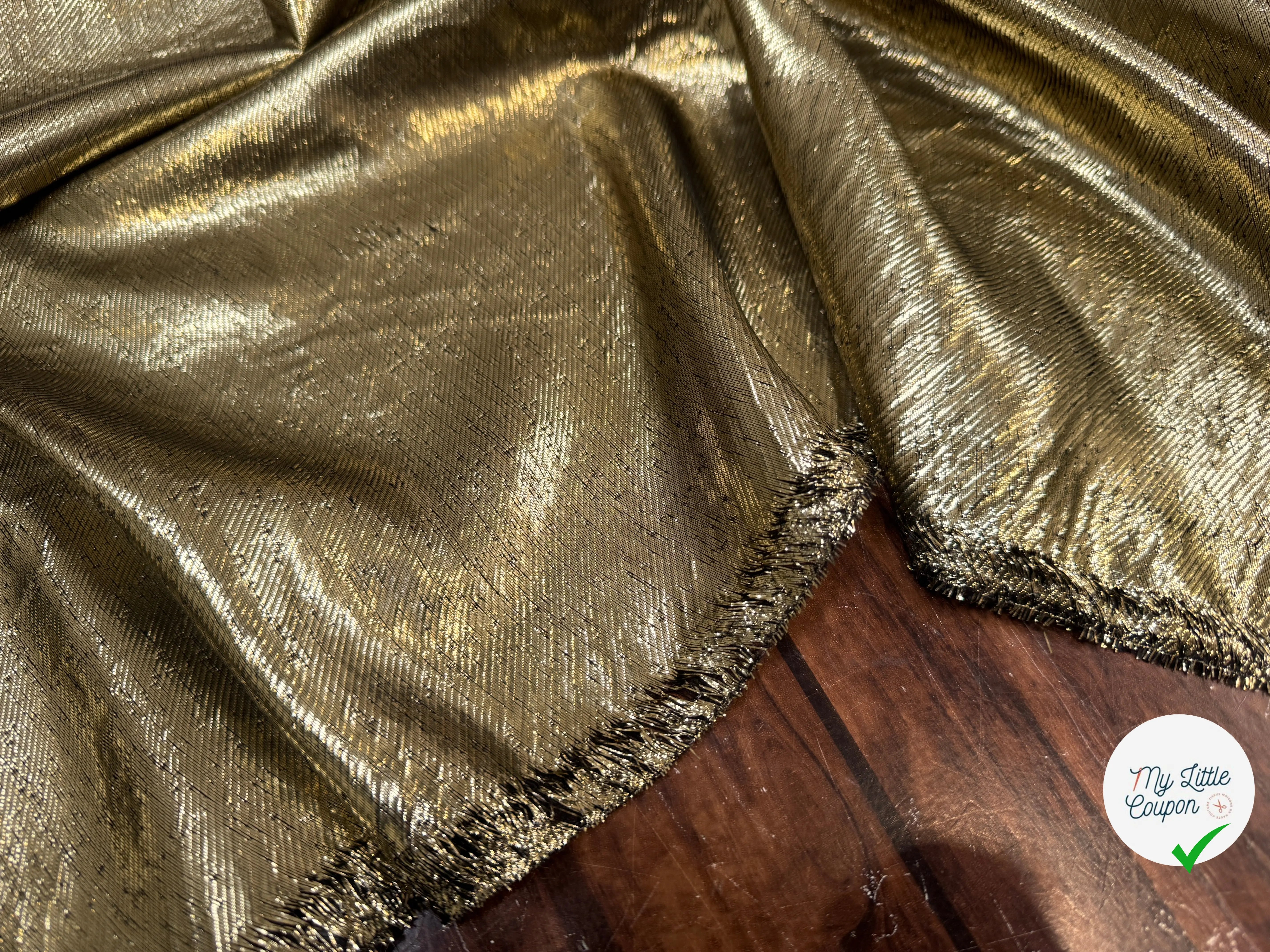 TISSU FLUIDE LUREX DE LUNE 7% SETA - My Little Coupon