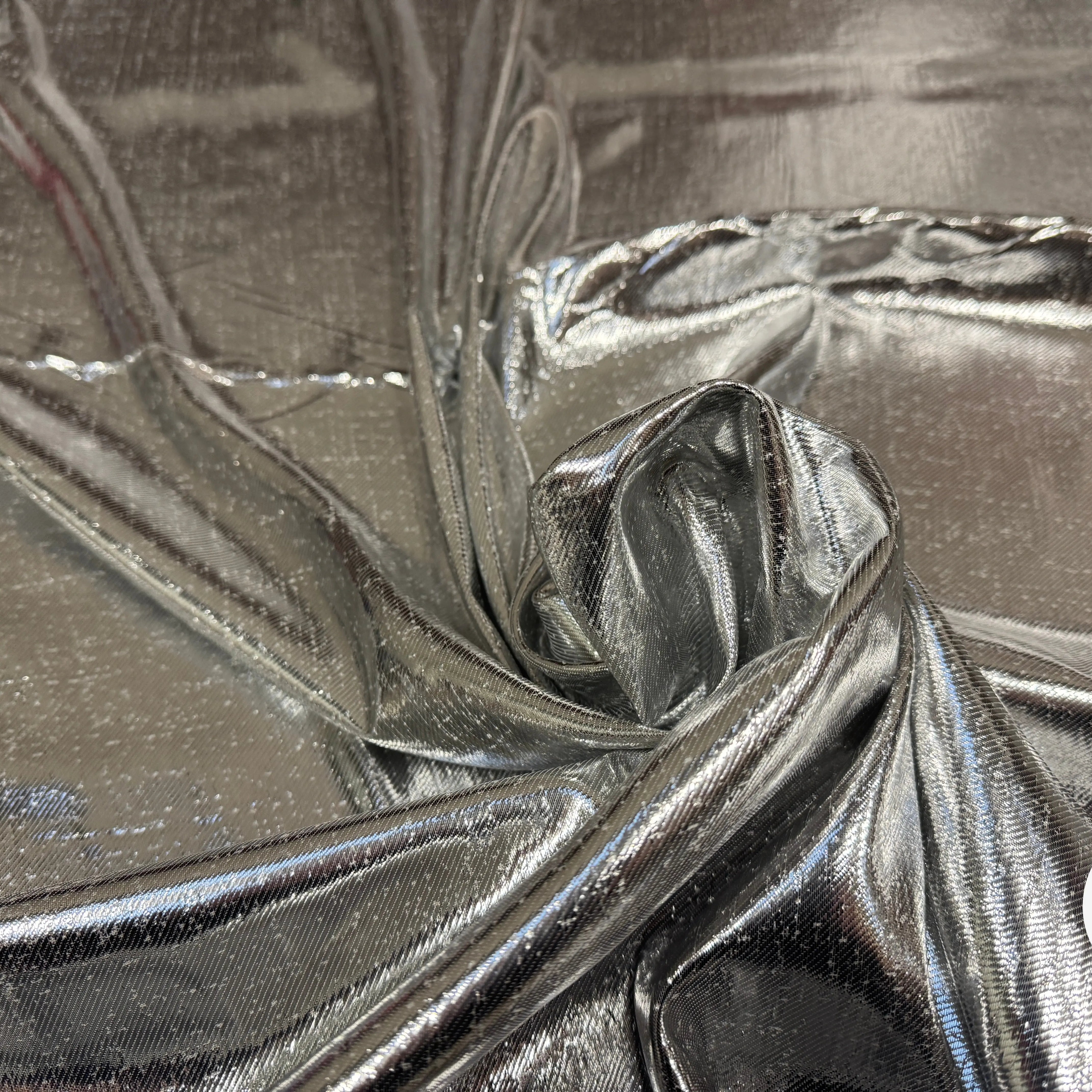 TISSU FLUIDE LUREX DE LUNE METAL 7% SETA - My Little Coupon