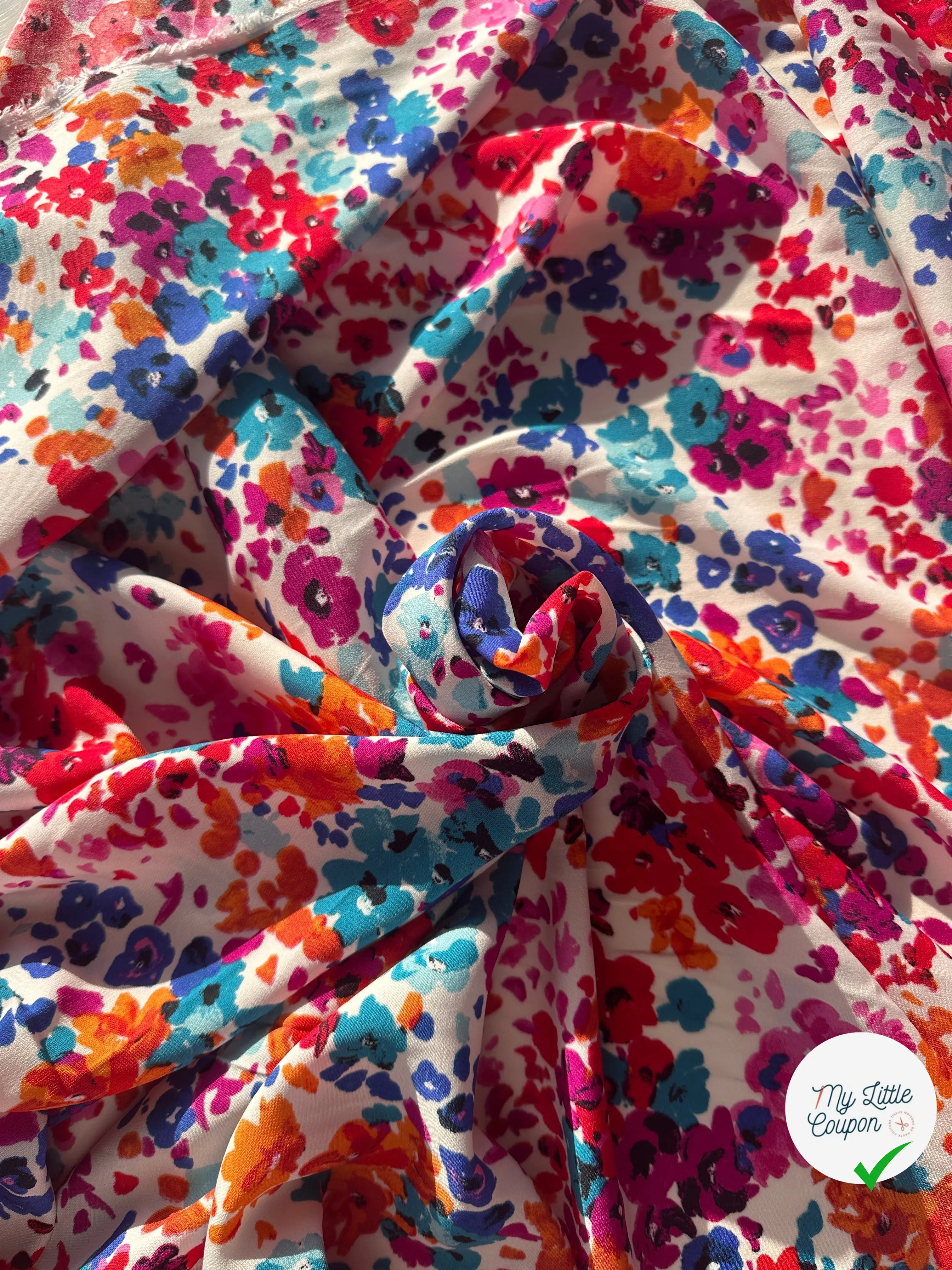 TISSU FLUIDE TOUCHER PEAU DE PÊCHE BOUFFÉE DE PRINTEMPS MLC INTERN