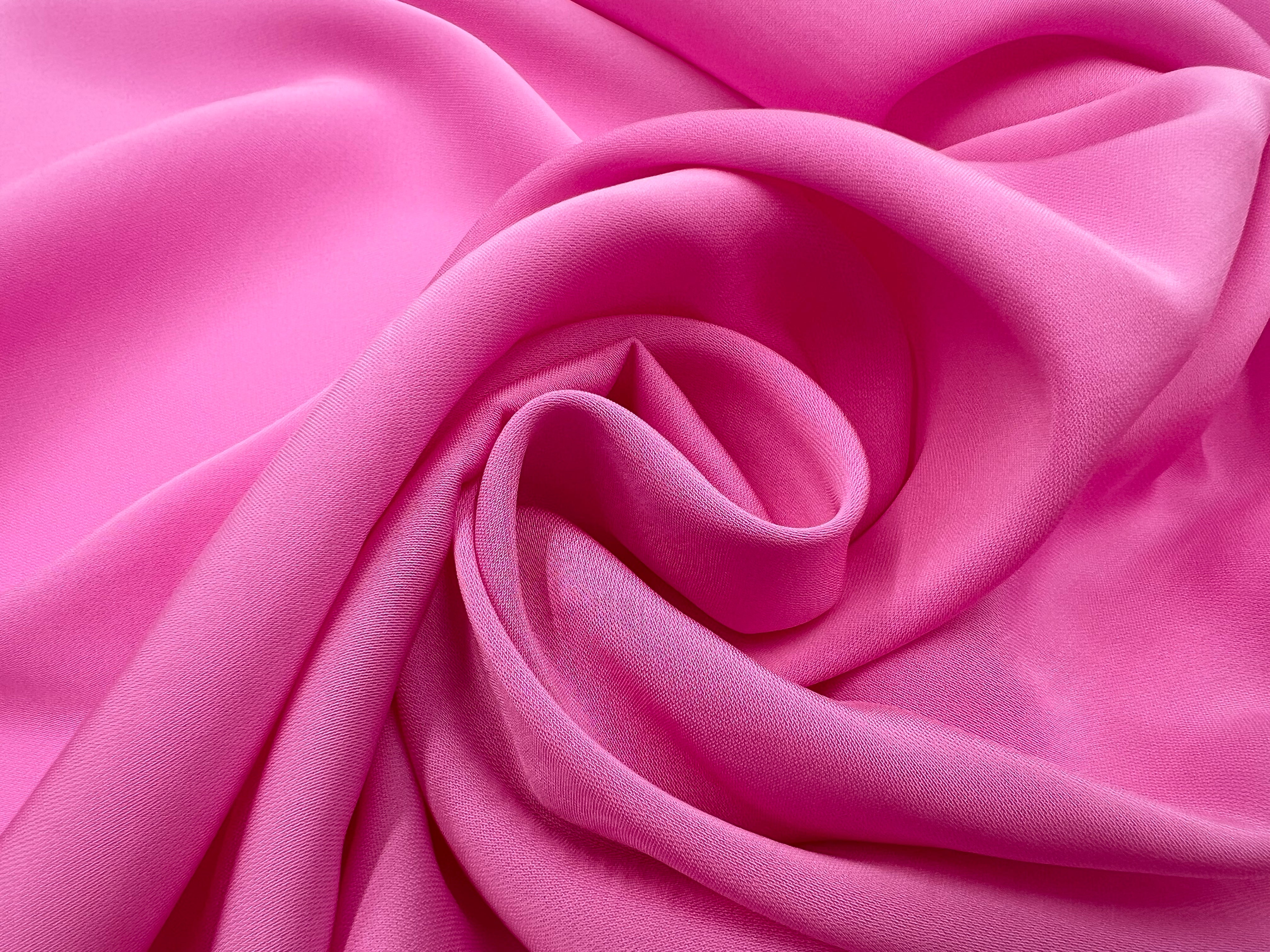 TISSU FLUIDE VISCOSE ET SOIE CANDY PINK MSO