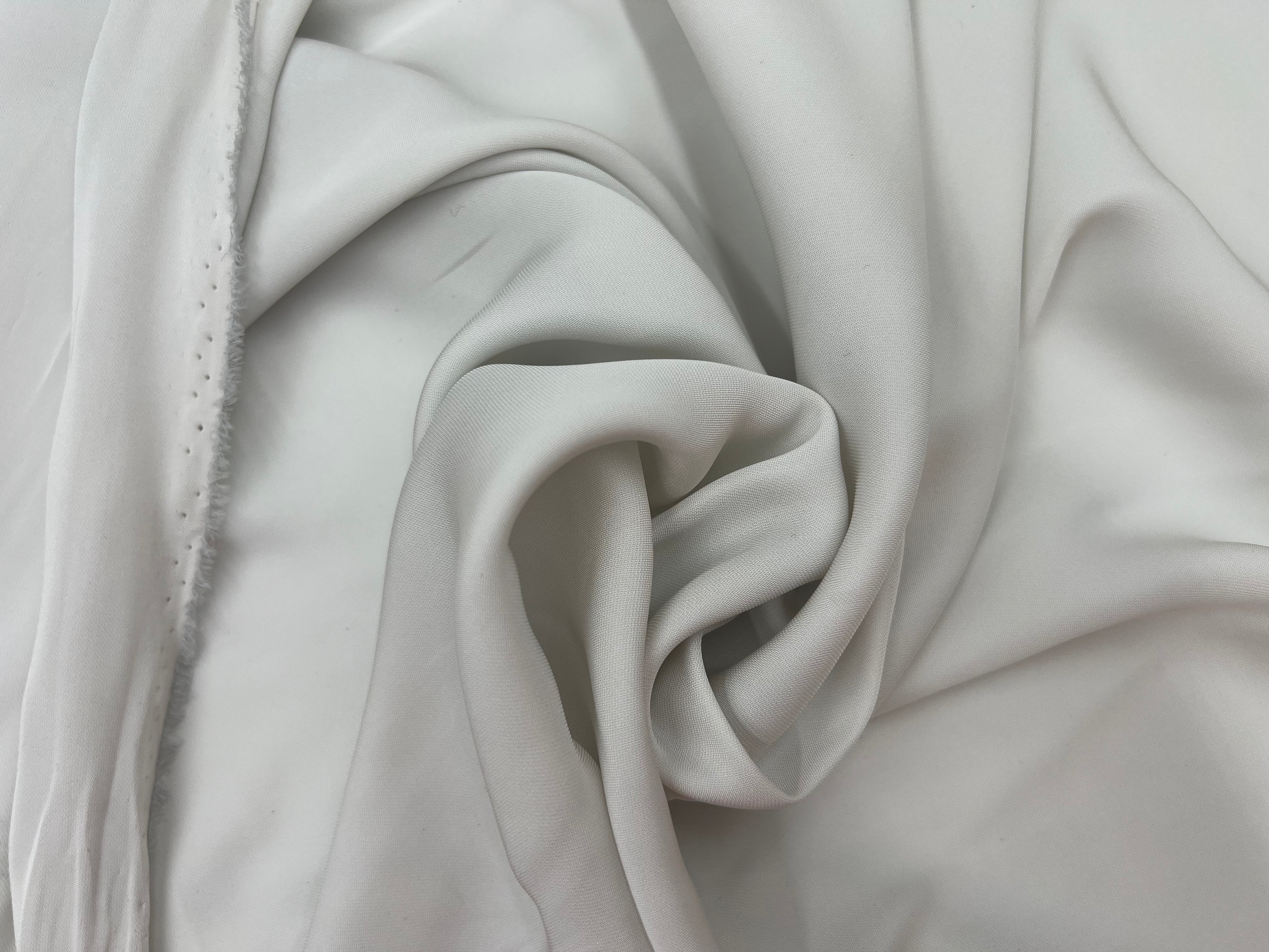 TISSU FLUIDE VISCOSE ET SOIE OYSTER GREY MSO