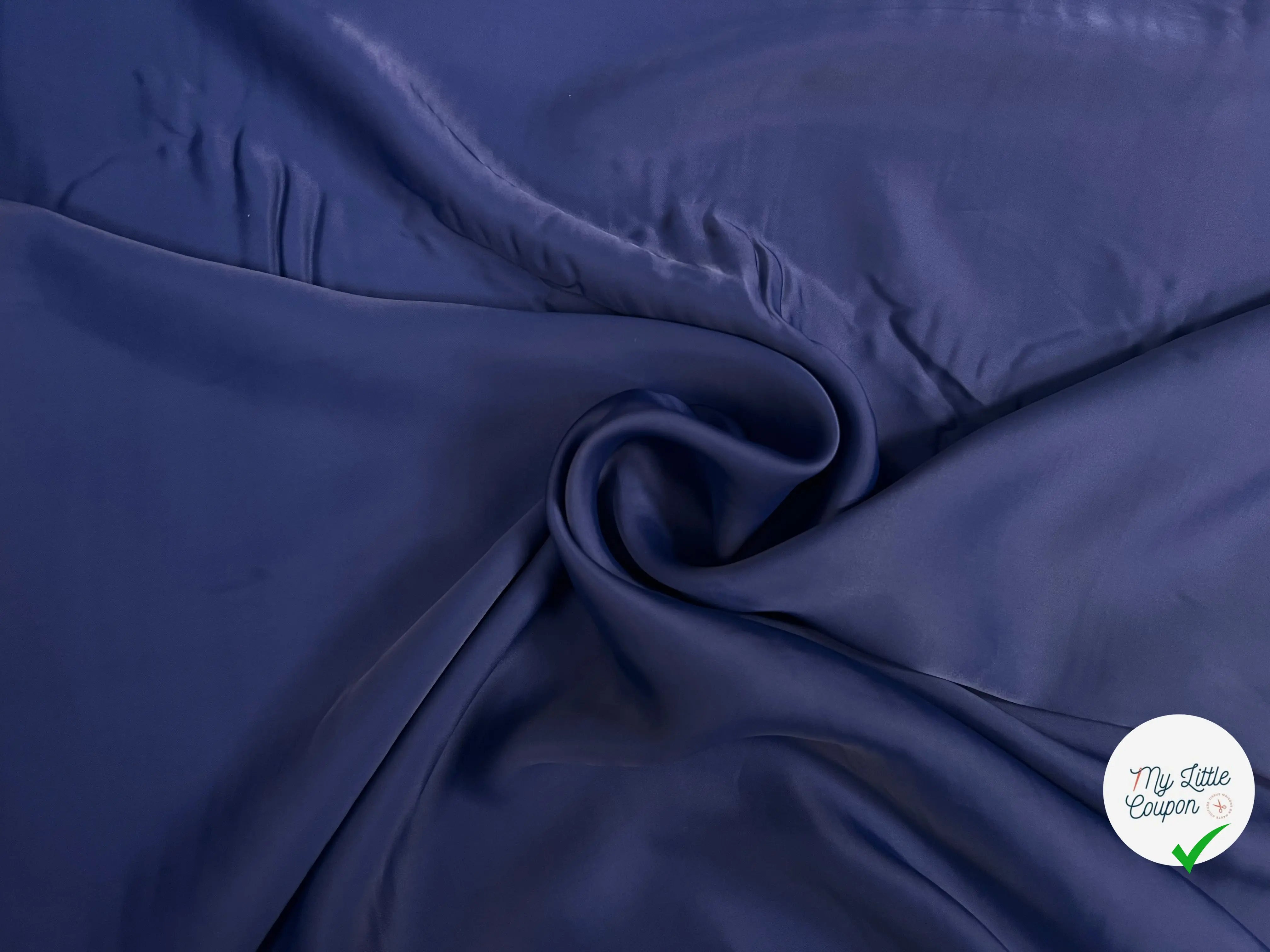 TISSU FLUIDE VISCOSE FROIDE BLEU - My Little Coupon