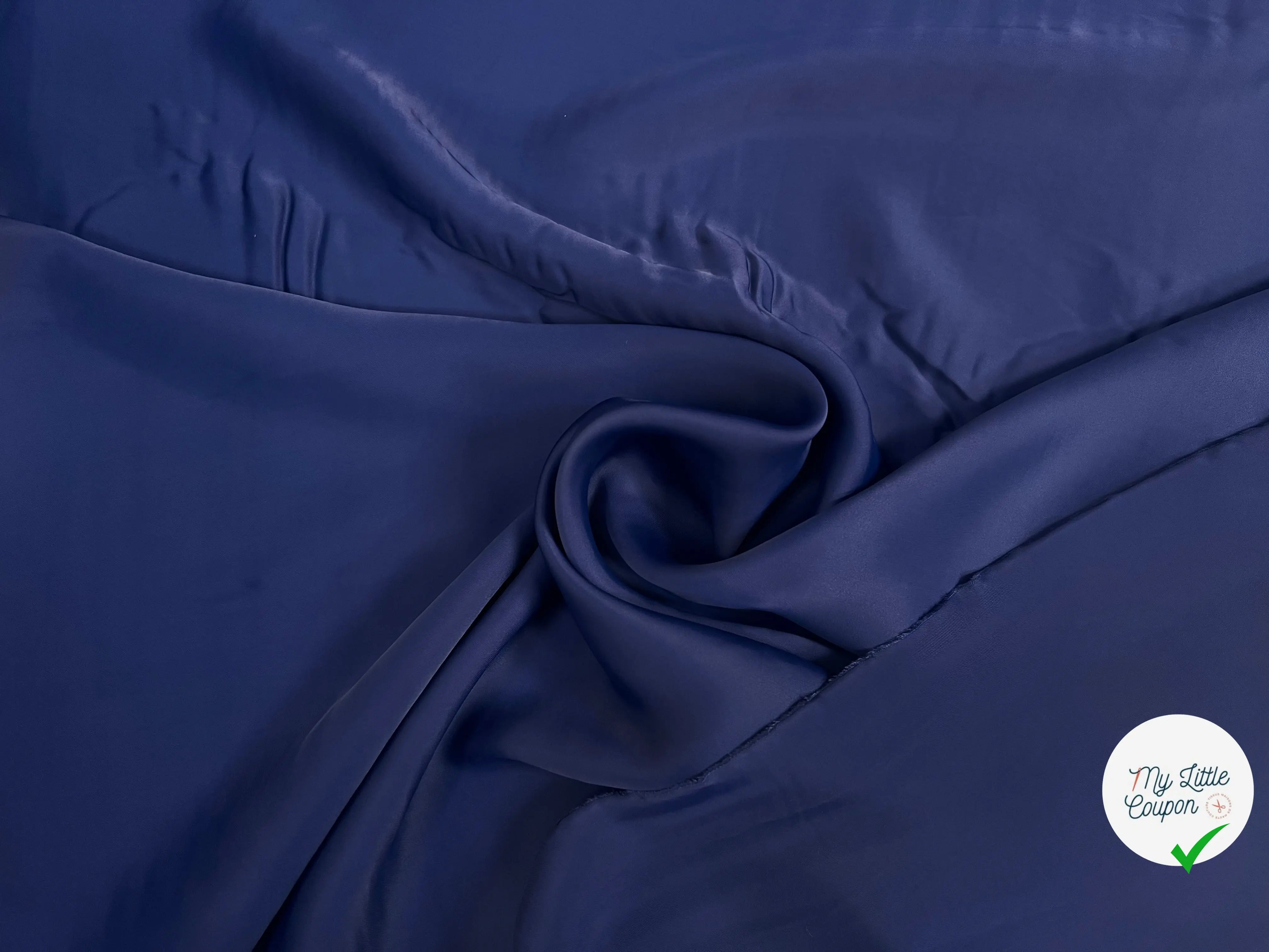TISSU FLUIDE VISCOSE FROIDE BLEU - My Little Coupon