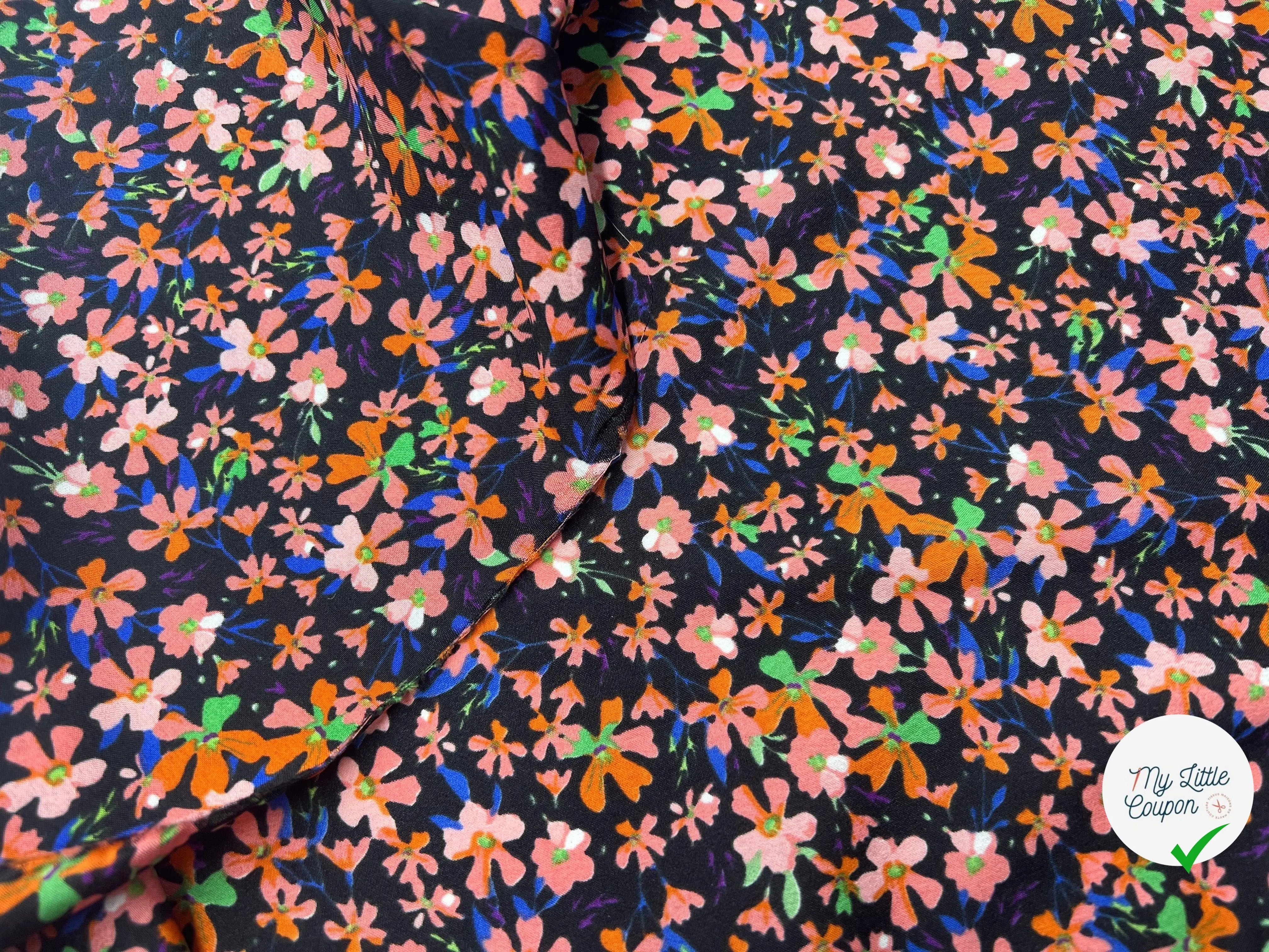 TISSU IMPRIMÉ JASMINE VINTAGE - My Little Coupon - tissu - coudre