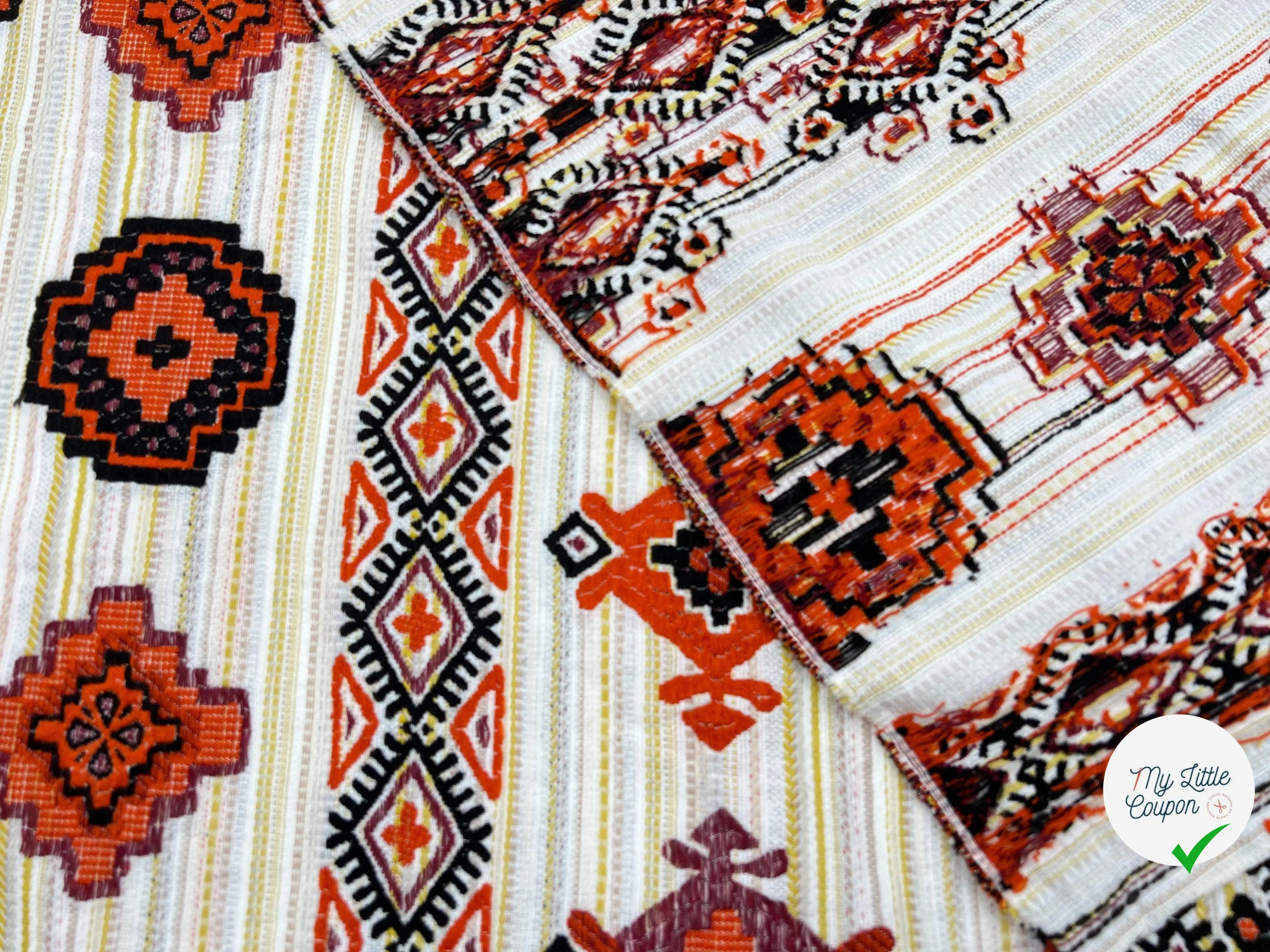 TISSU JACQUARD MACHUPICHU - My Little Coupon - tissu - coudre