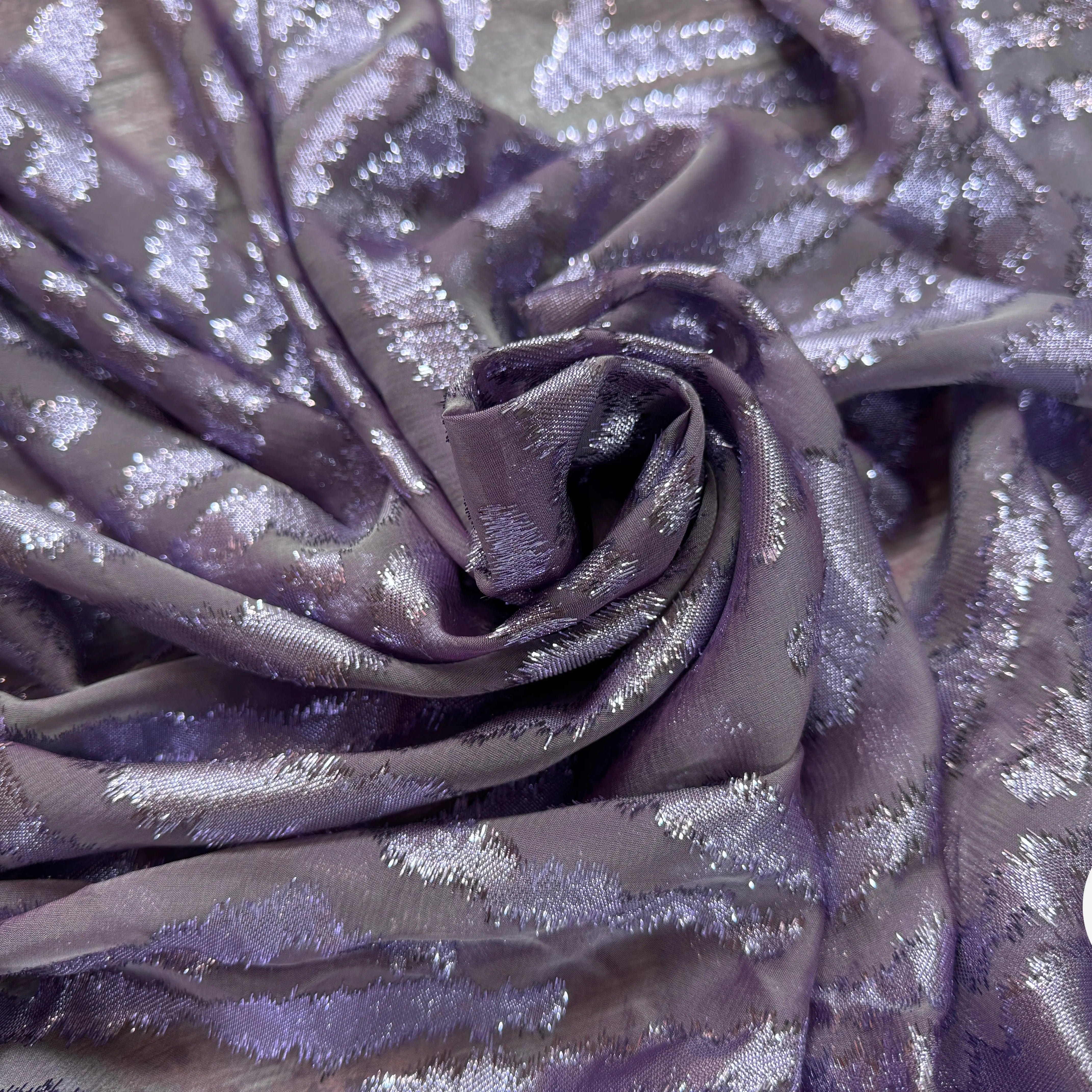 TISSU LANCÉ DÉCOUPÉ PARME 68% SOIE - My Little Coupon