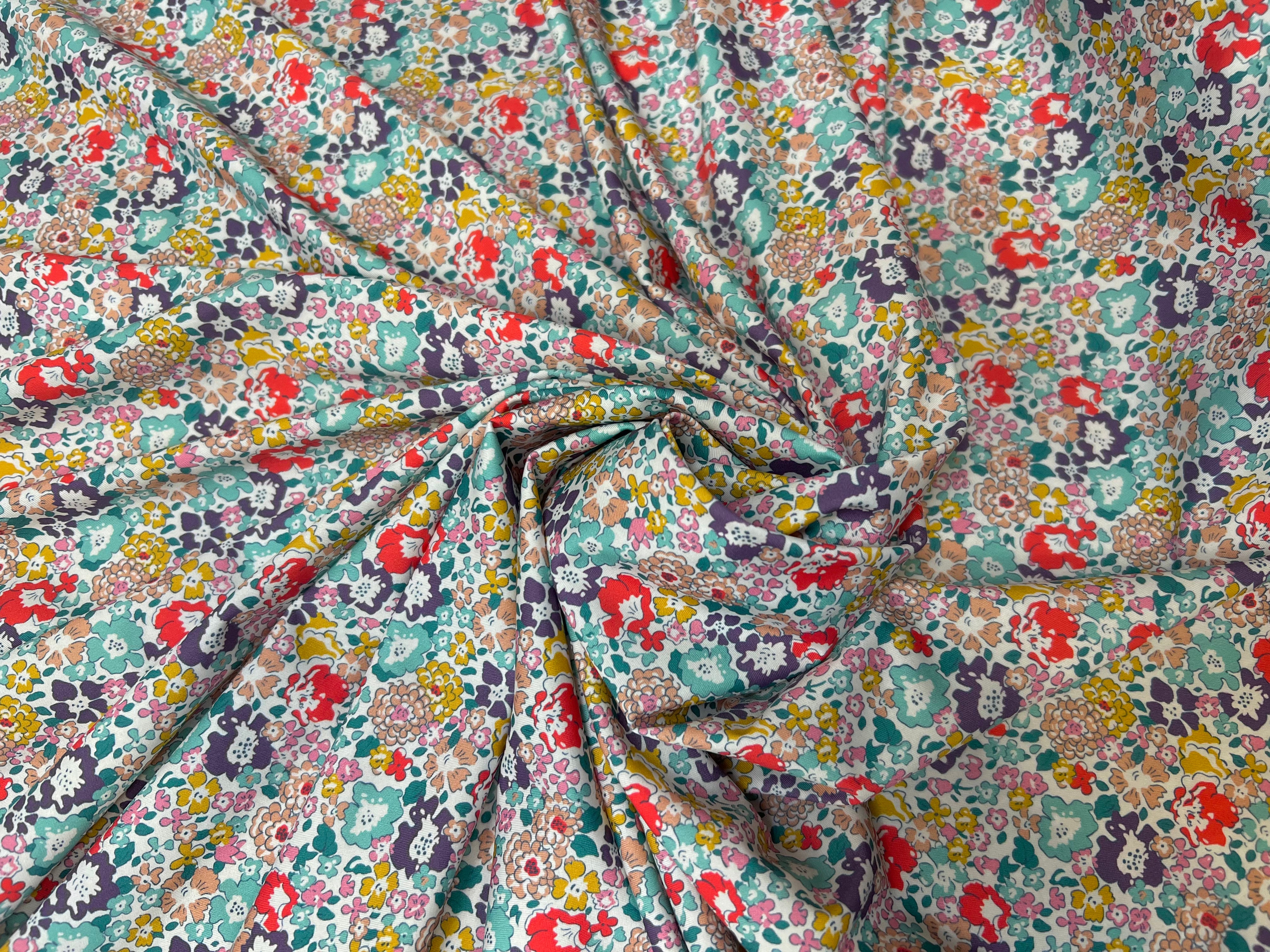 TISSU MAILLOT DE BAIN PRESTIGE PETITES FLEURS - My Little Coupon
