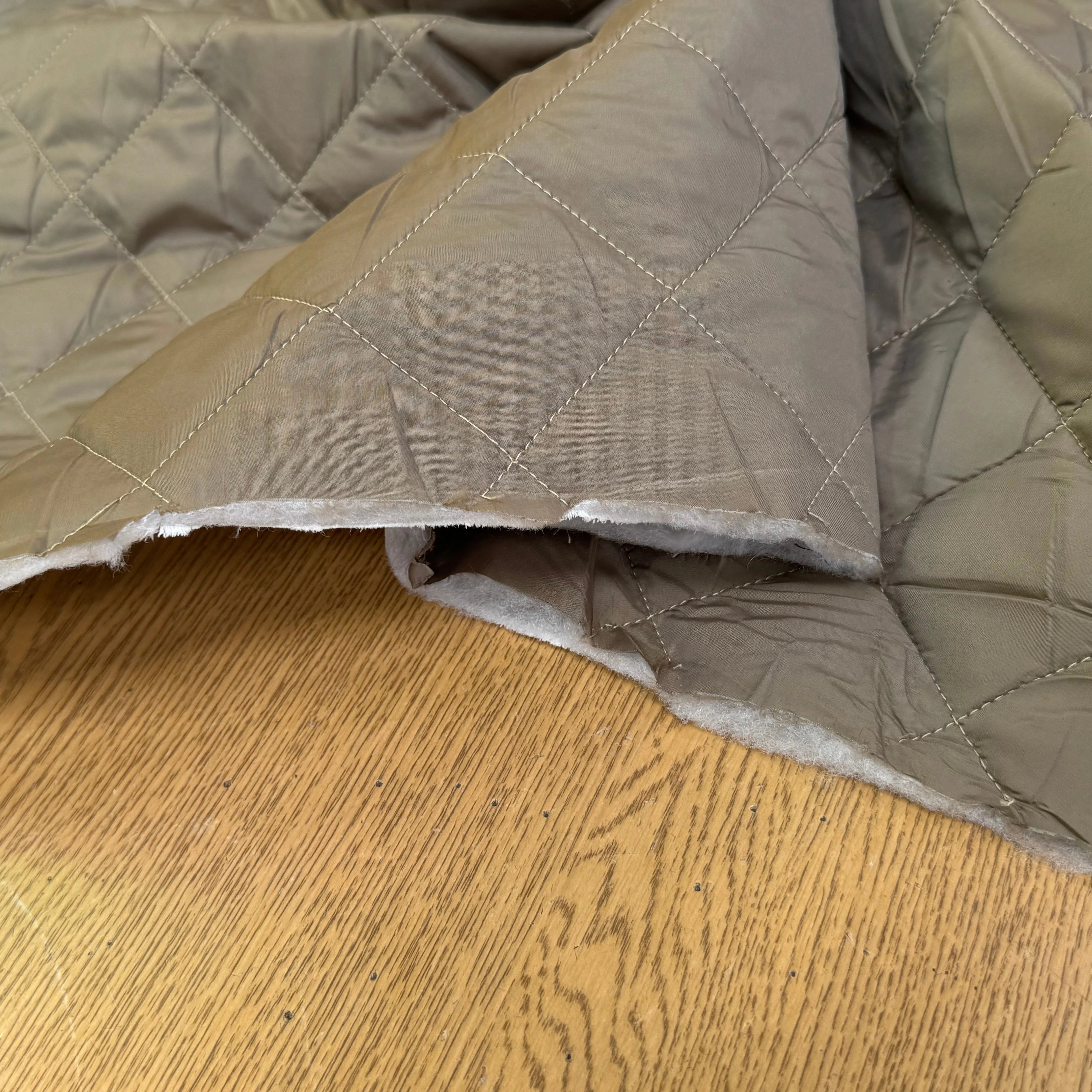 TISSU MATELASSÉ DEUX FACE DOUDOUNE GREIGE & STONE LOSANGE - My Little Coupon