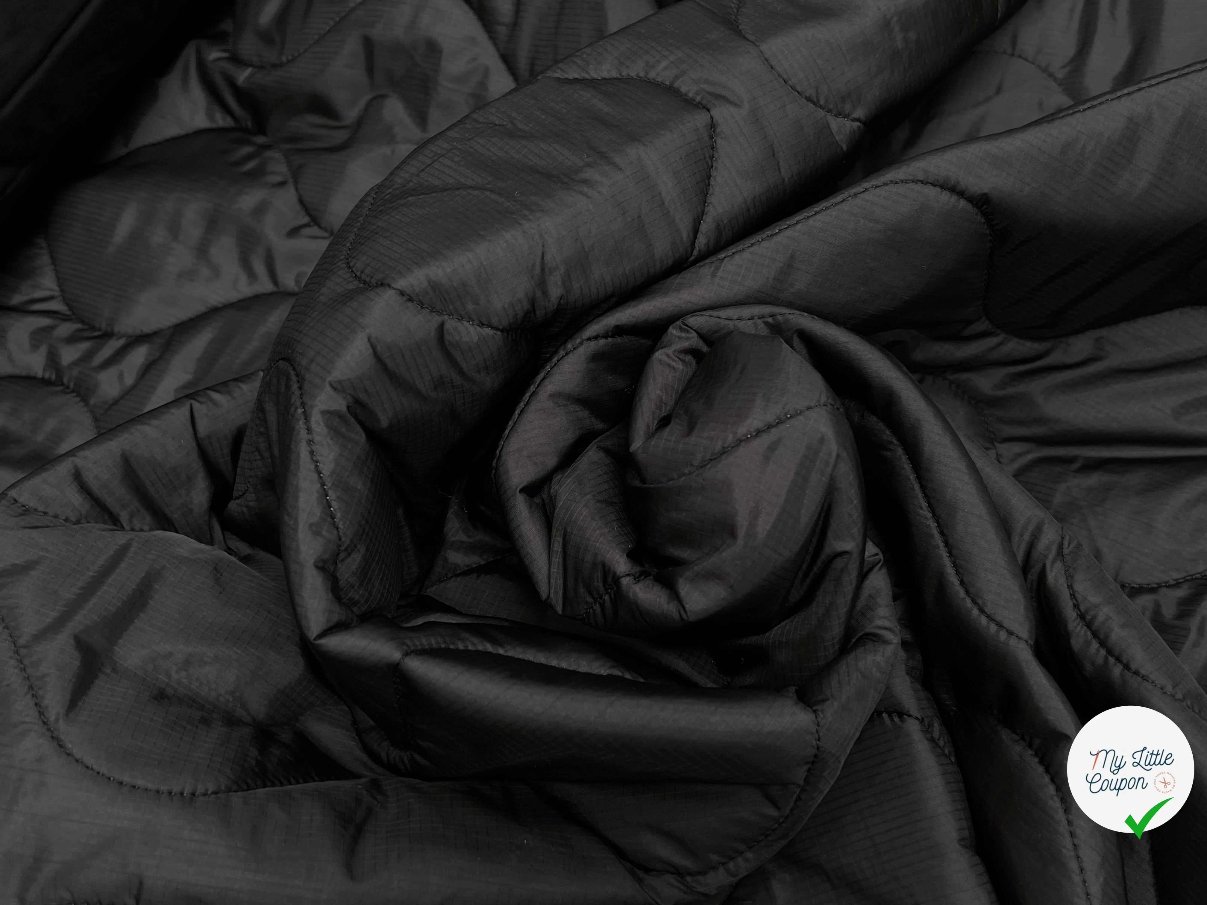 TISSU MATELASSÉ DOUBLE FACE DOUX TOUCHER GRIS ARGENTÉ LOSANGE - My Little Coupon