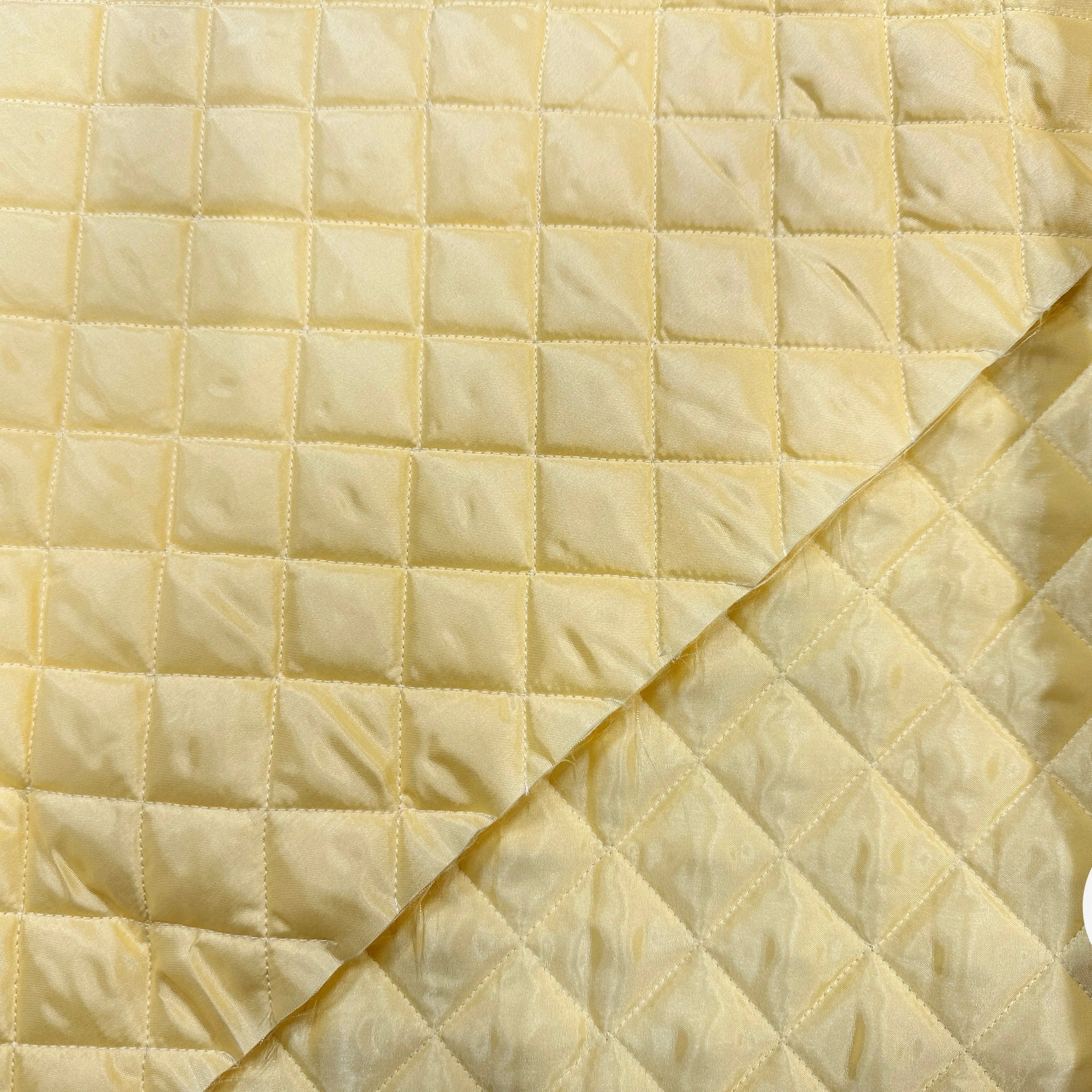 TISSU MATELASSÉ DOUDOUNE DOUBLE JAUNE BÉBÉ FACE CHIC MATELASSAGE FRANÇAIS MLC INTERN