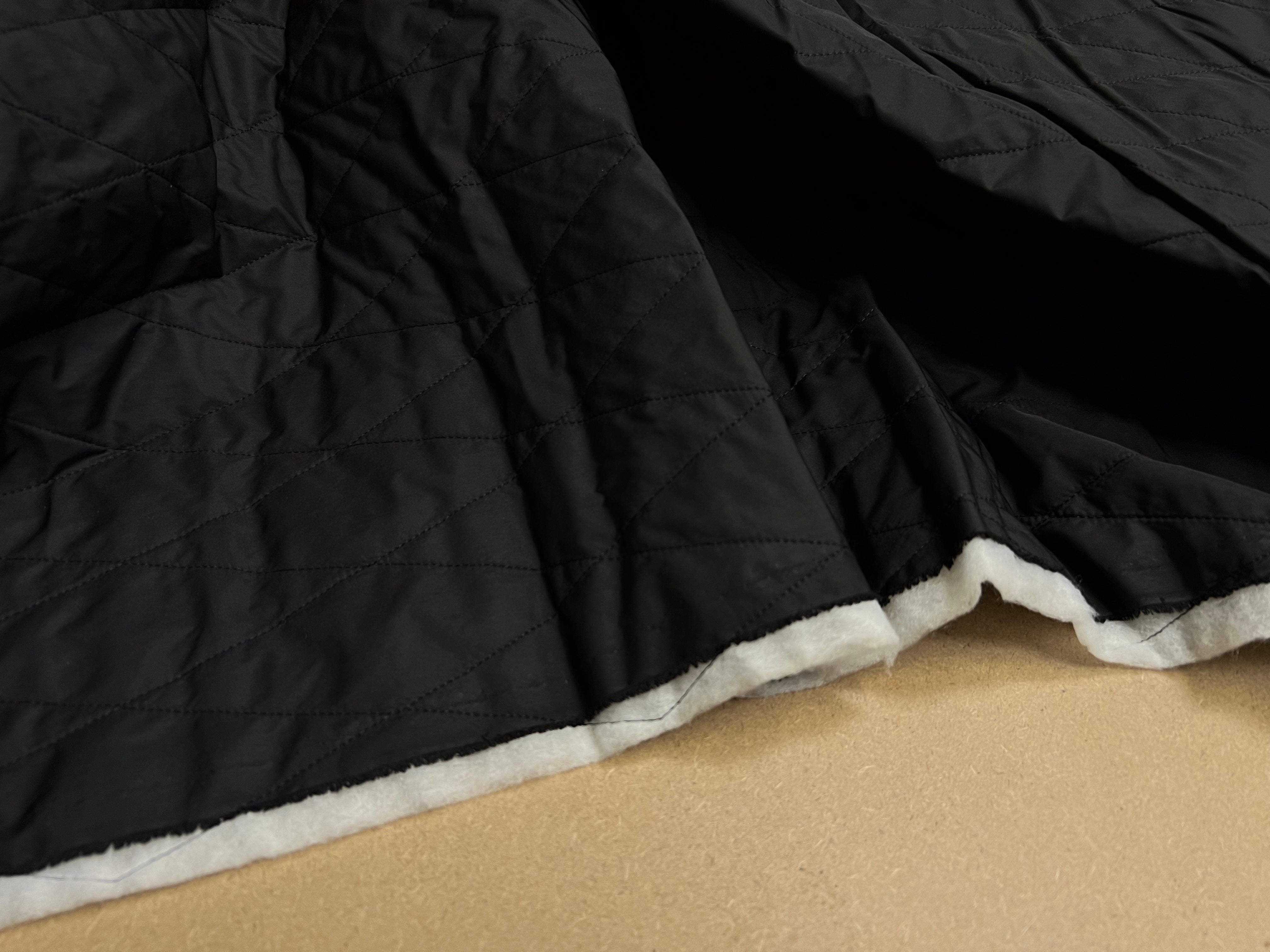 TISSU MATELASSÉ NOIR - My Little Coupon