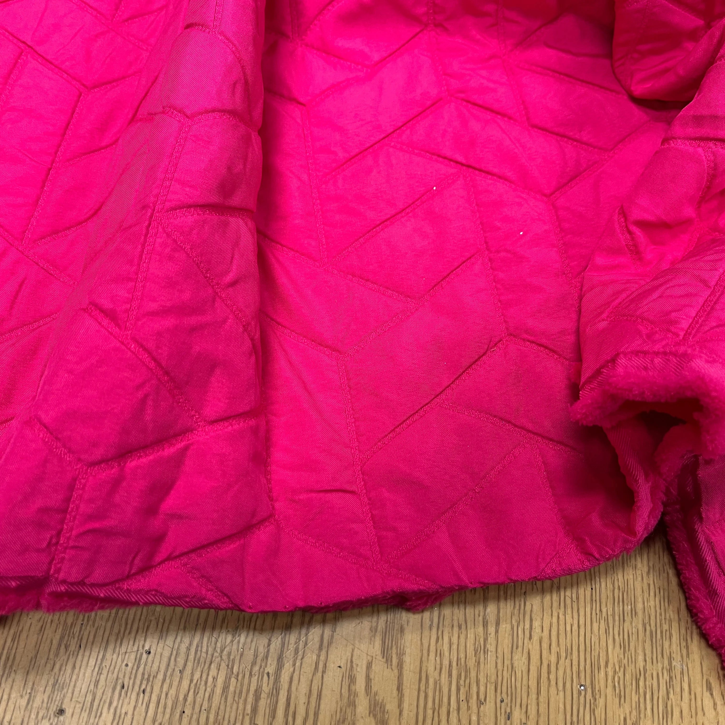 TISSU MATELASSÉ ROSE MOTIF RECTANGLE ENVERS DOUX - My Little Coupon