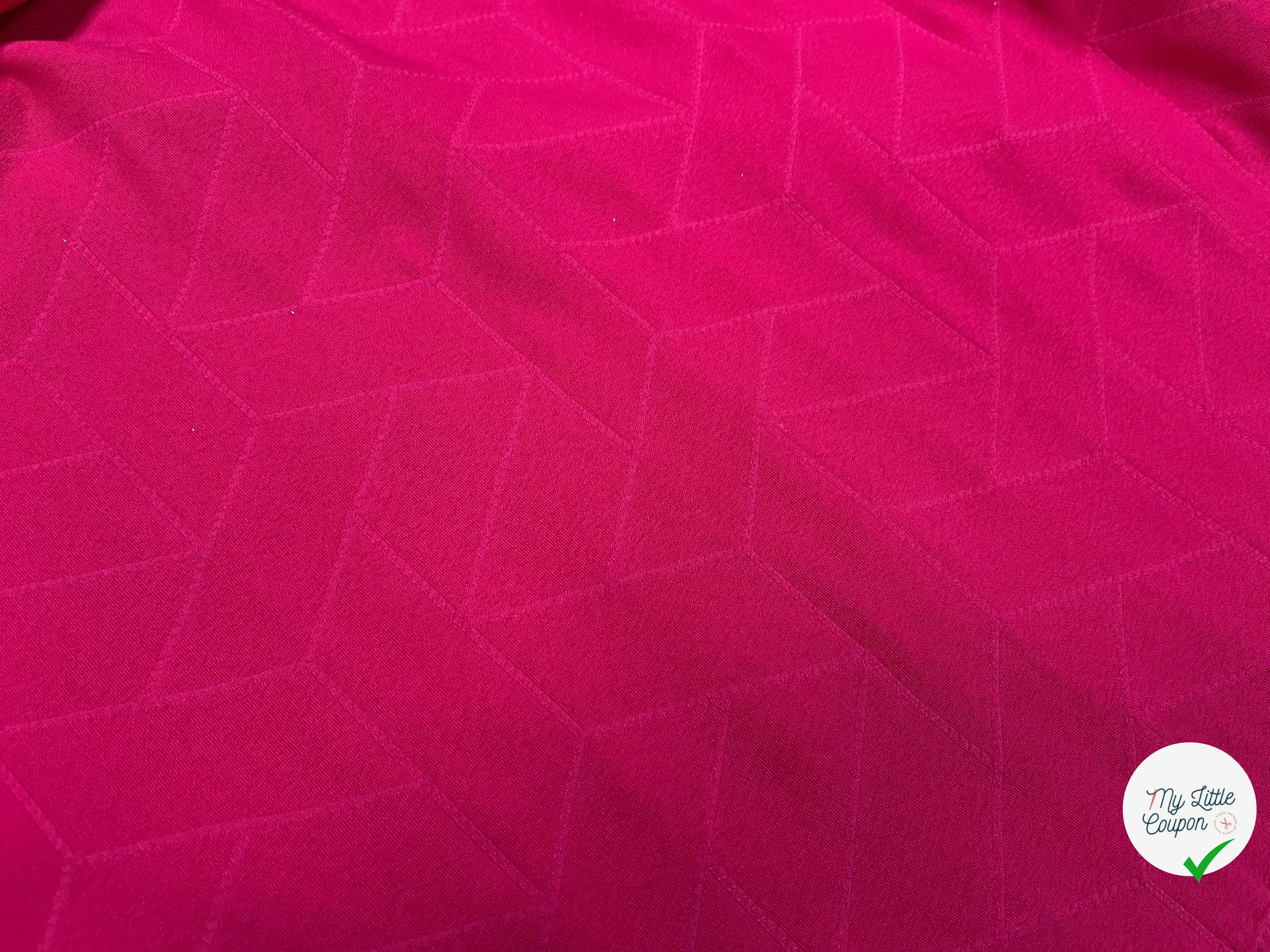 TISSU MATELASSÉ ROSE MOTIF RECTANGLE ENVERS DOUX - My Little Coupon
