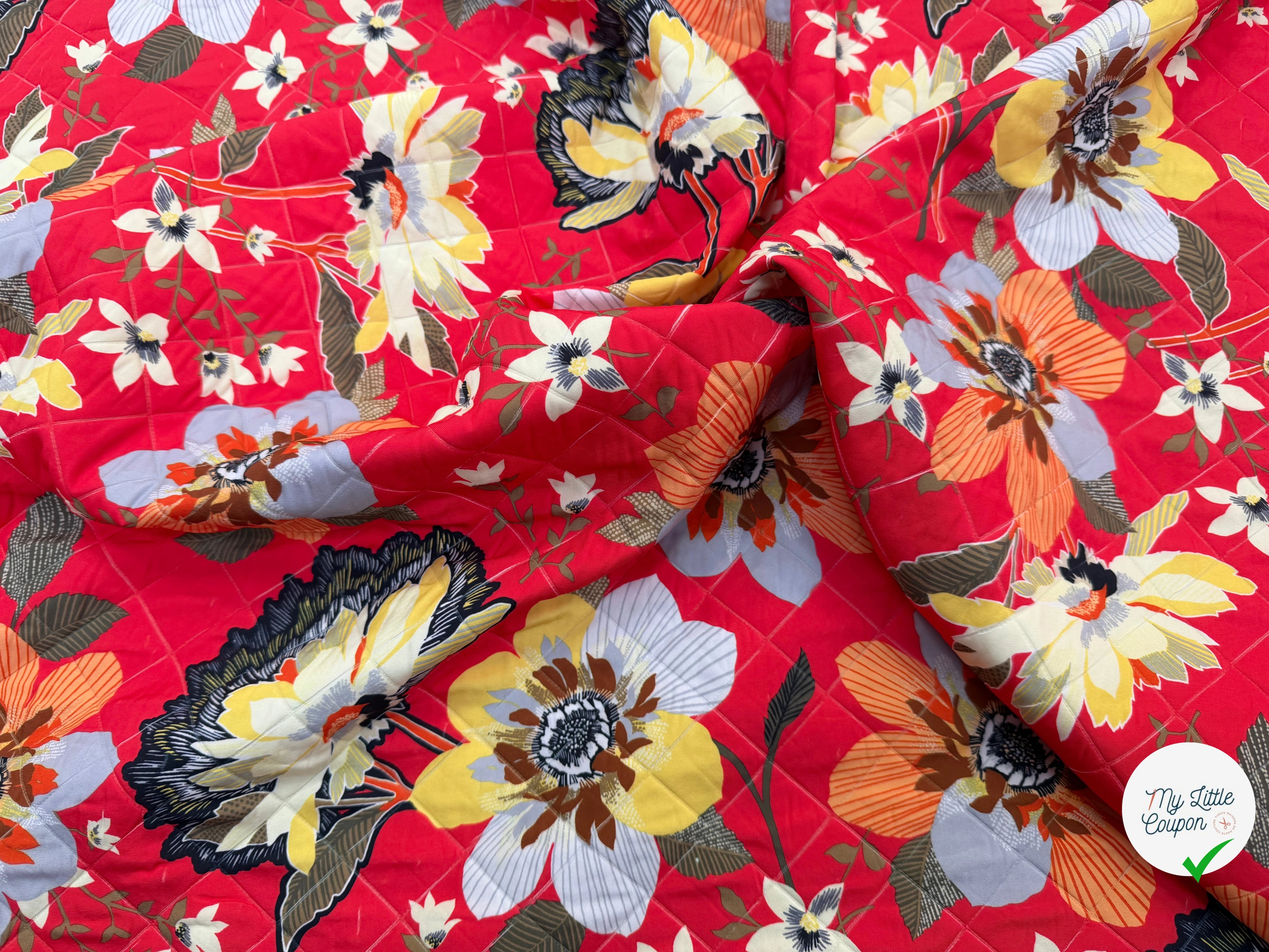 TISSU MATELASSÉ SIMPLE FACE IMPRIMÉ 2 - My Little Coupon