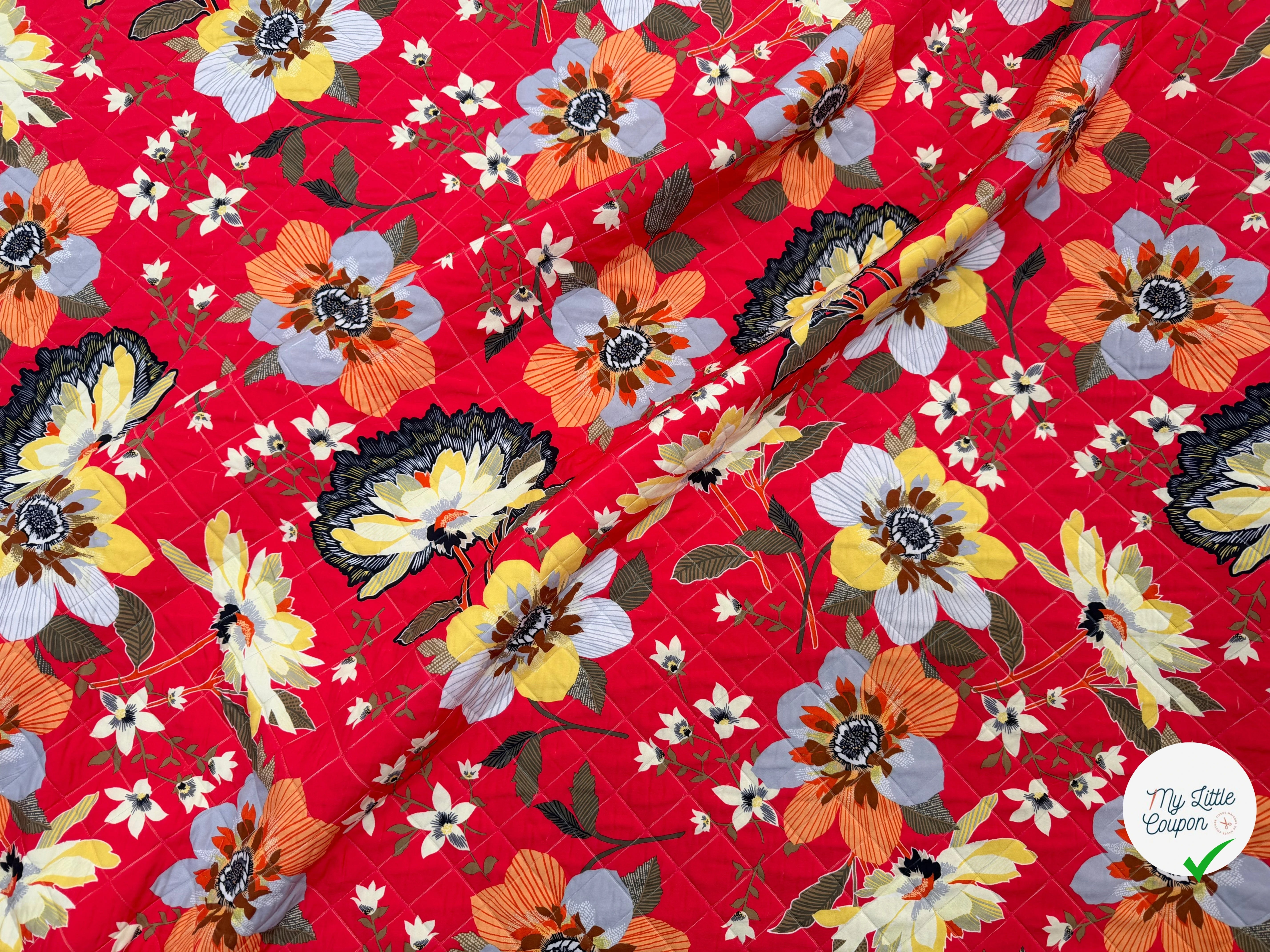 TISSU MATELASSÉ SIMPLE FACE IMPRIMÉ 2 - My Little Coupon