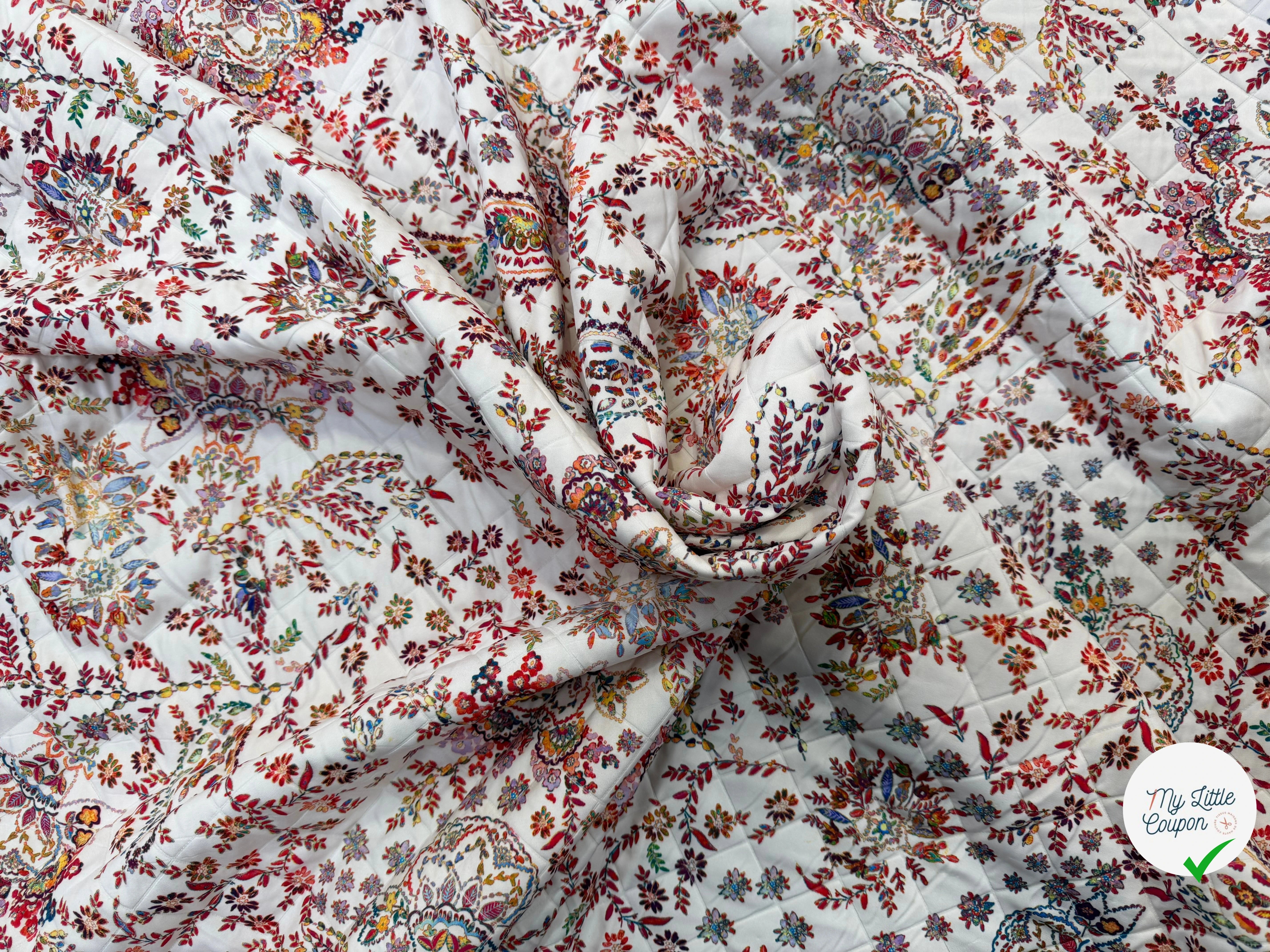 TISSU MATELASSÉ SIMPLE FACE IMPRIMÉ 4 - My Little Coupon