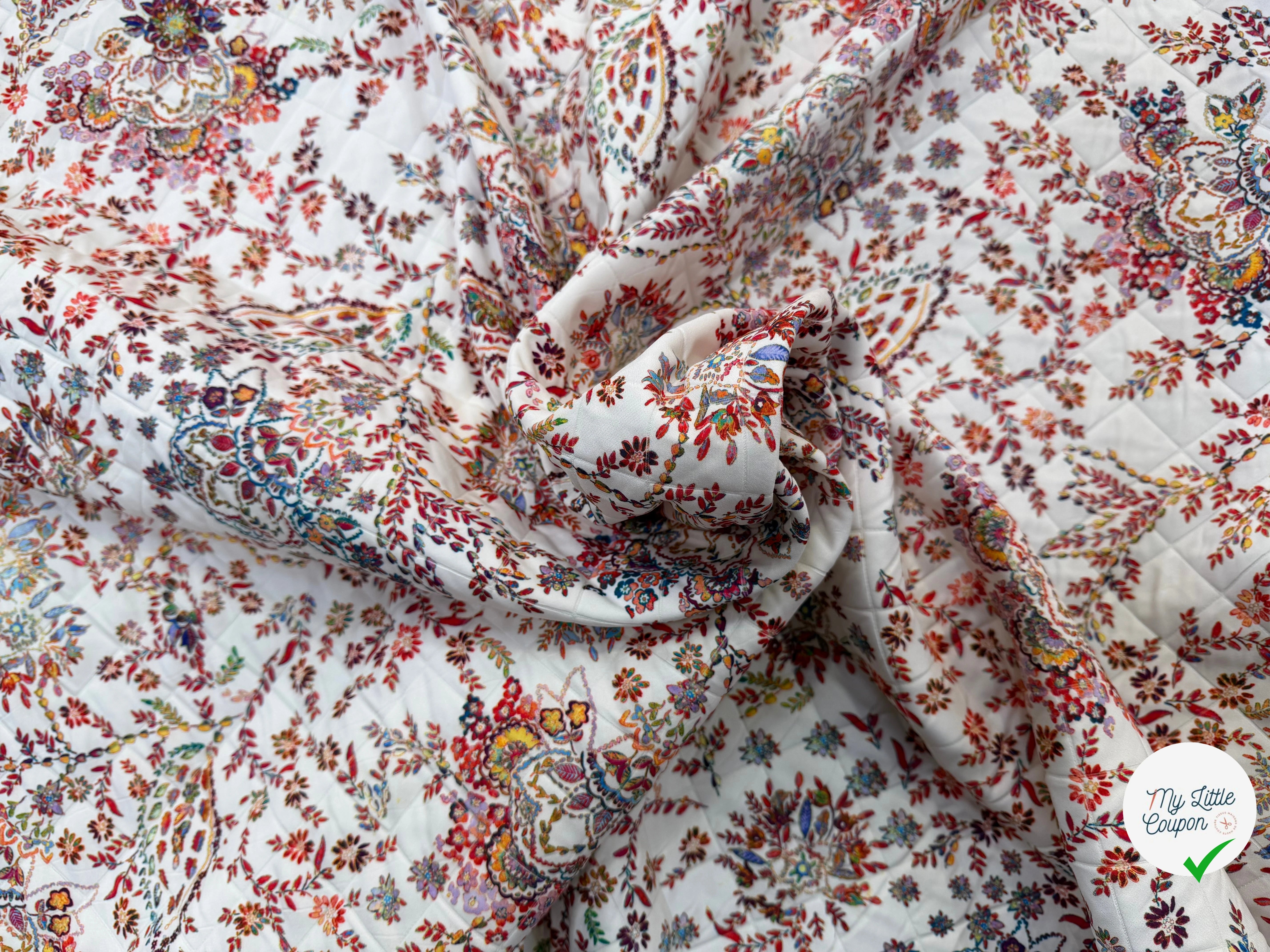 TISSU MATELASSÉ SIMPLE FACE IMPRIMÉ 4 - My Little Coupon