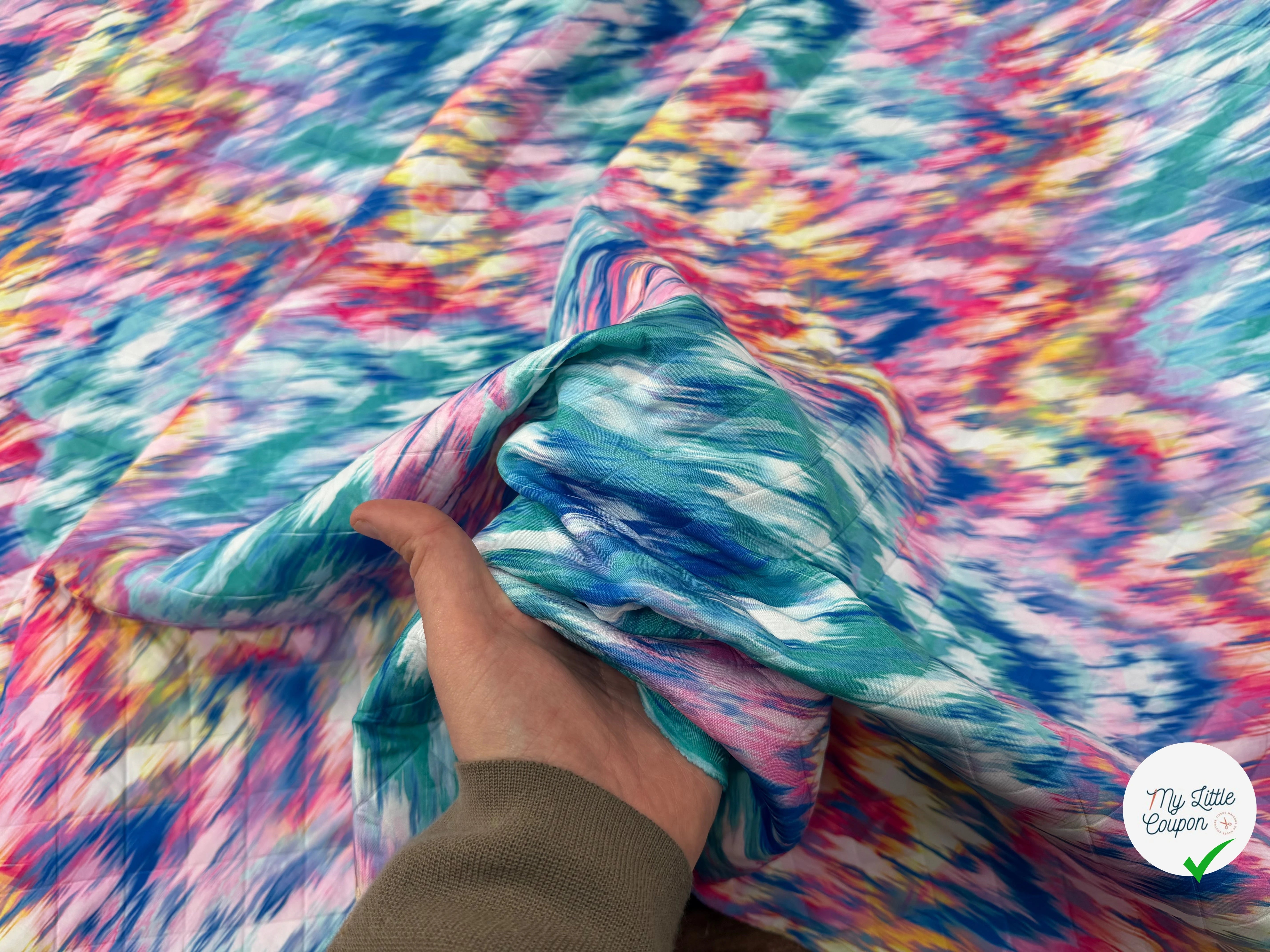 TISSU MATELASSÉ SIMPLE FACE IMPRIMÉ 9 - My Little Coupon