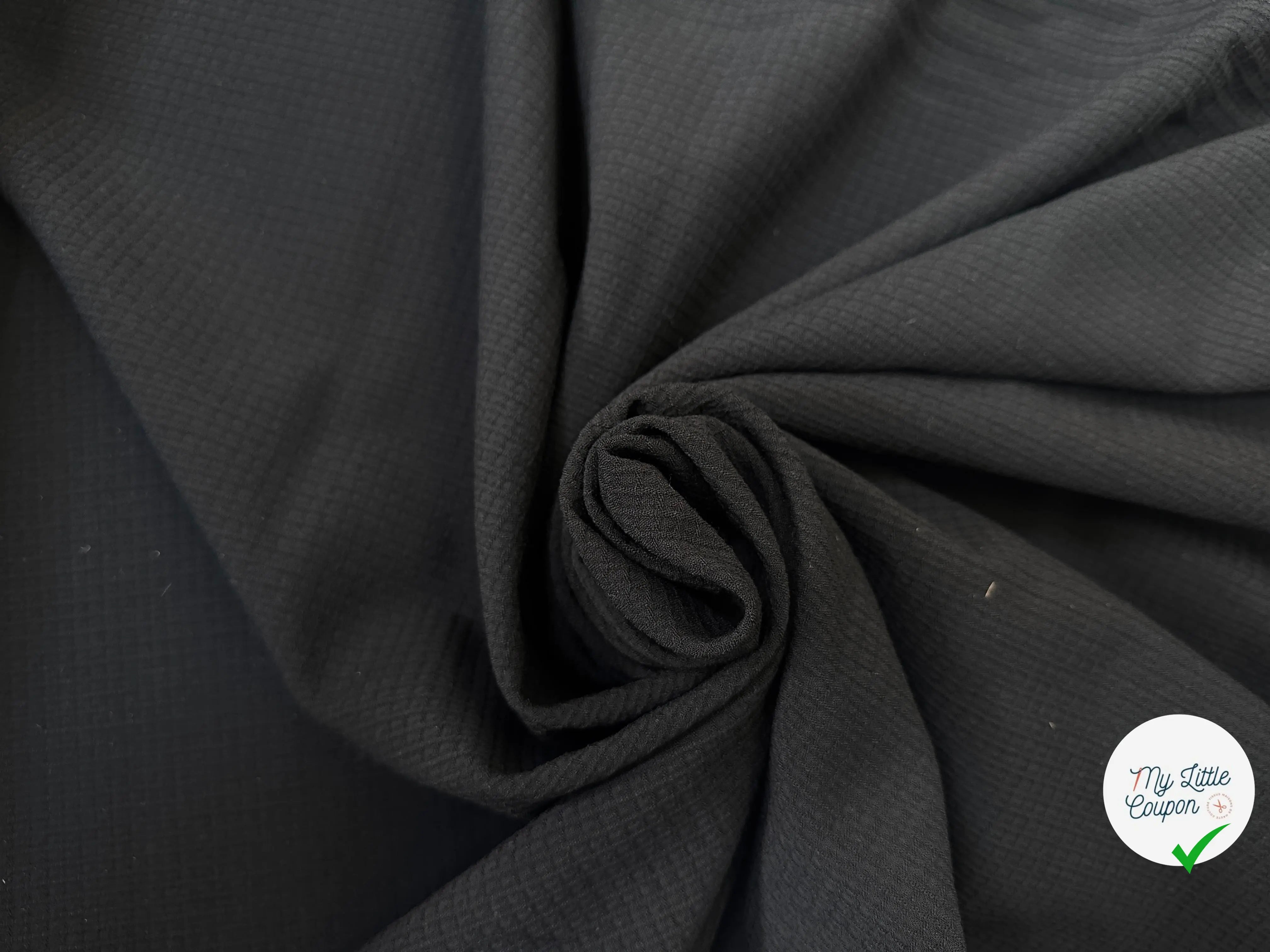 TISSU NID D'ABEILLE STRETCH 97% LAINE - My Little Coupon