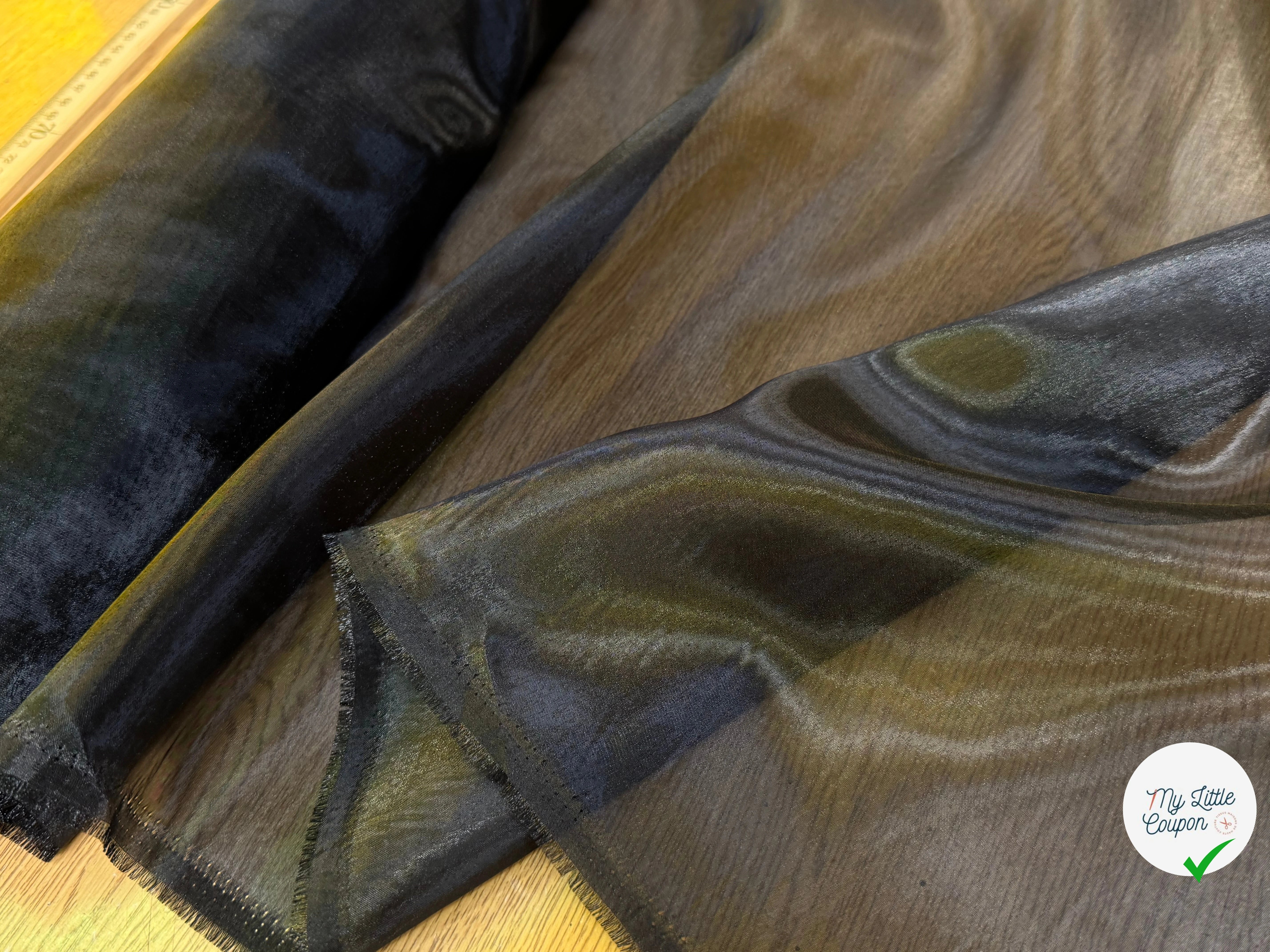 TISSU ORGANZA NOIR 50 - My Little Coupon