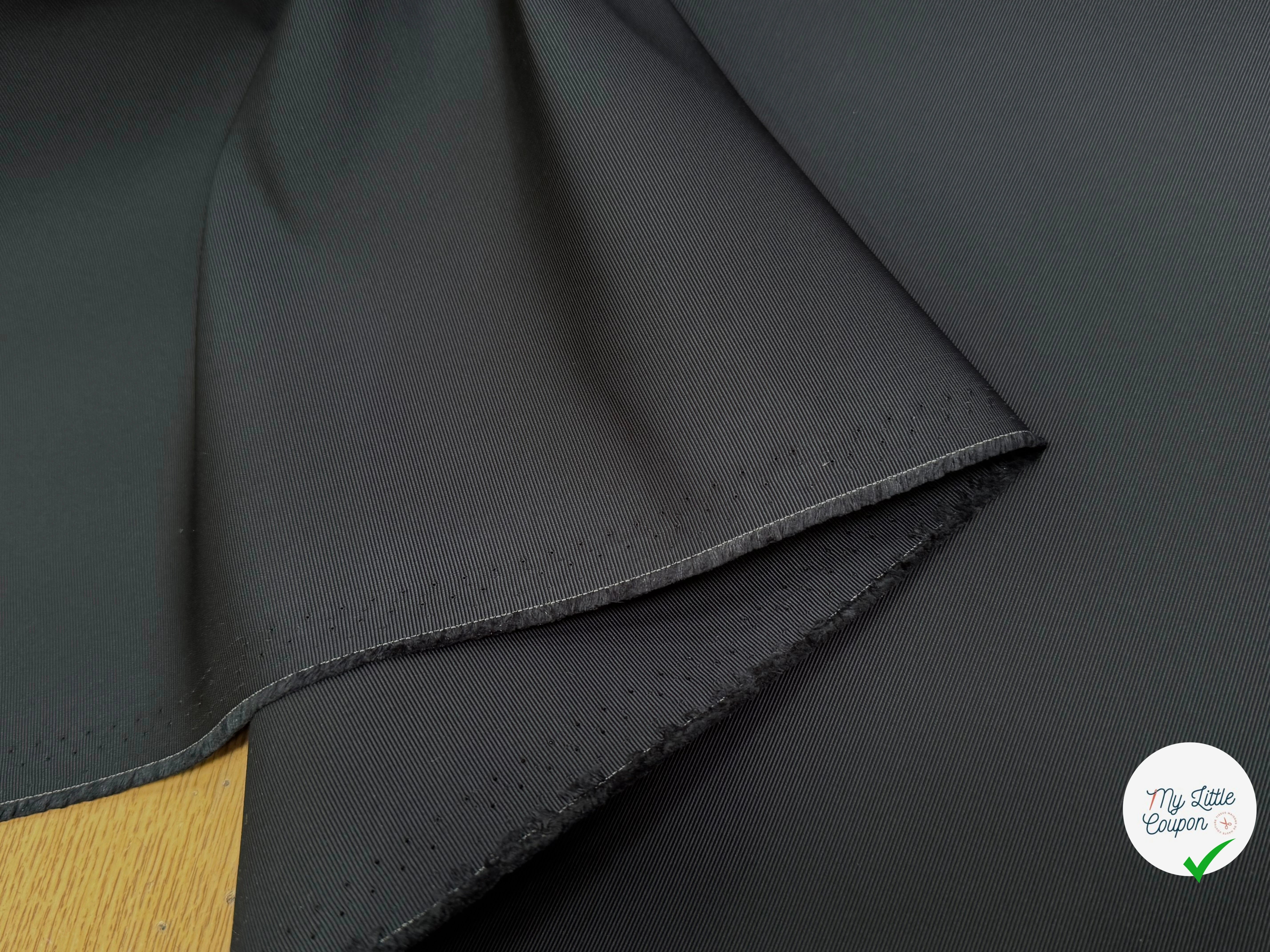 TISSU OTTOMAN NOIR ARDOISE CRAQUANT - My Little Coupon