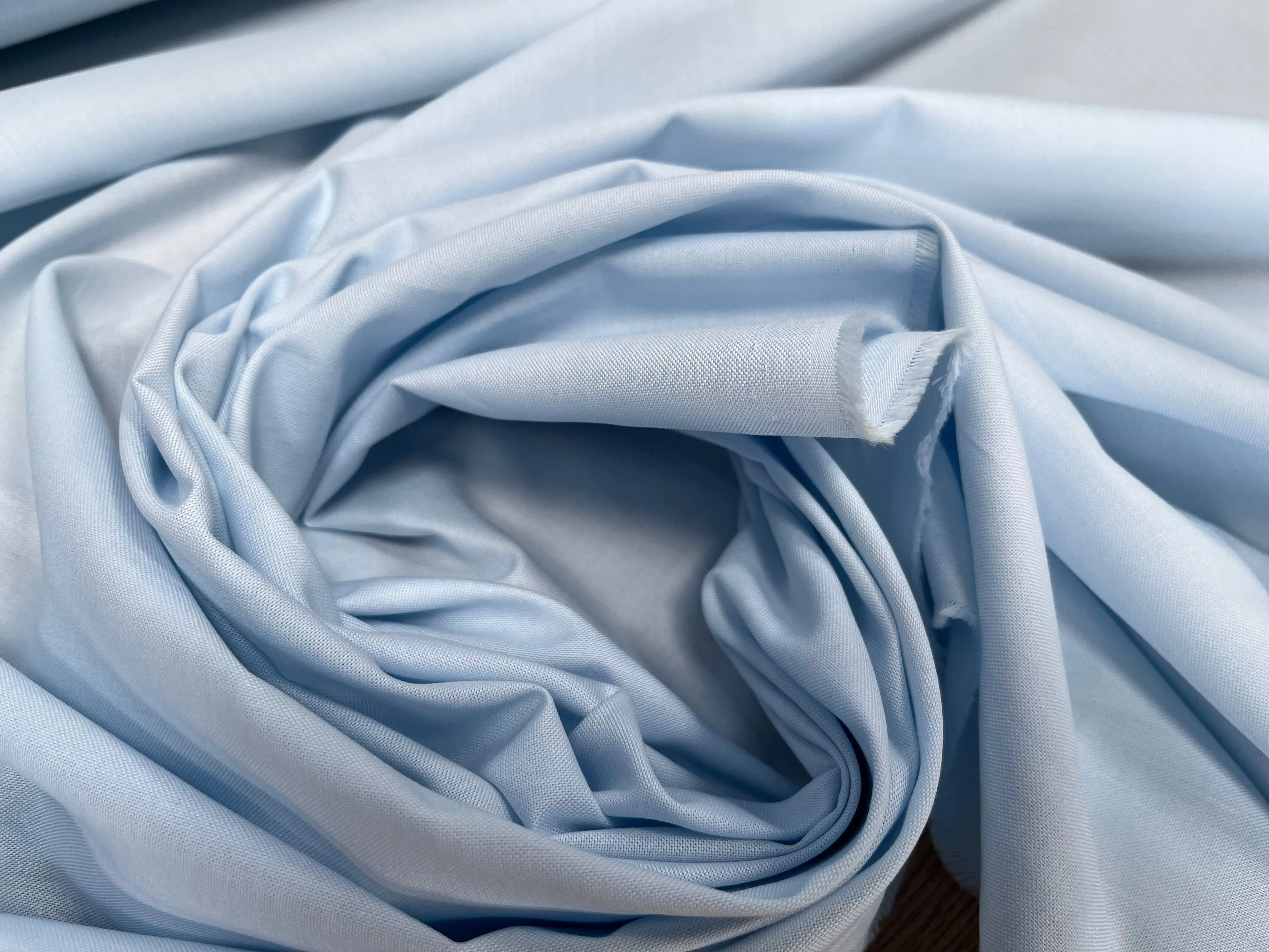 TISSU OXFORD UNI BLEU CIEL - My Little Coupon