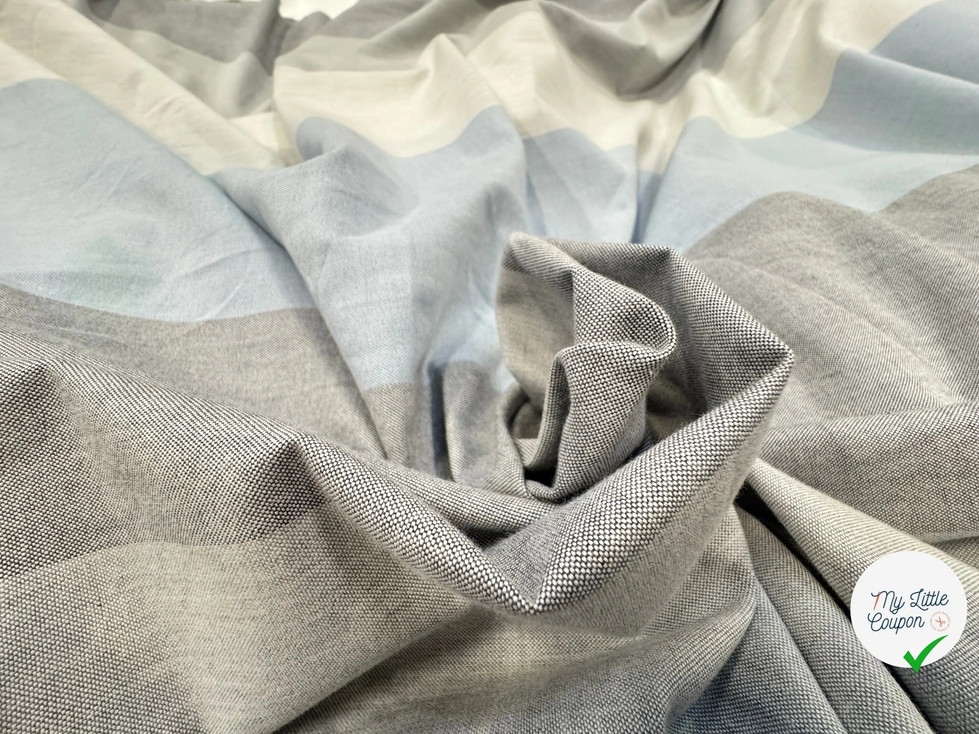 TISSU OXORD RAYURES LARGES - My Little Coupon