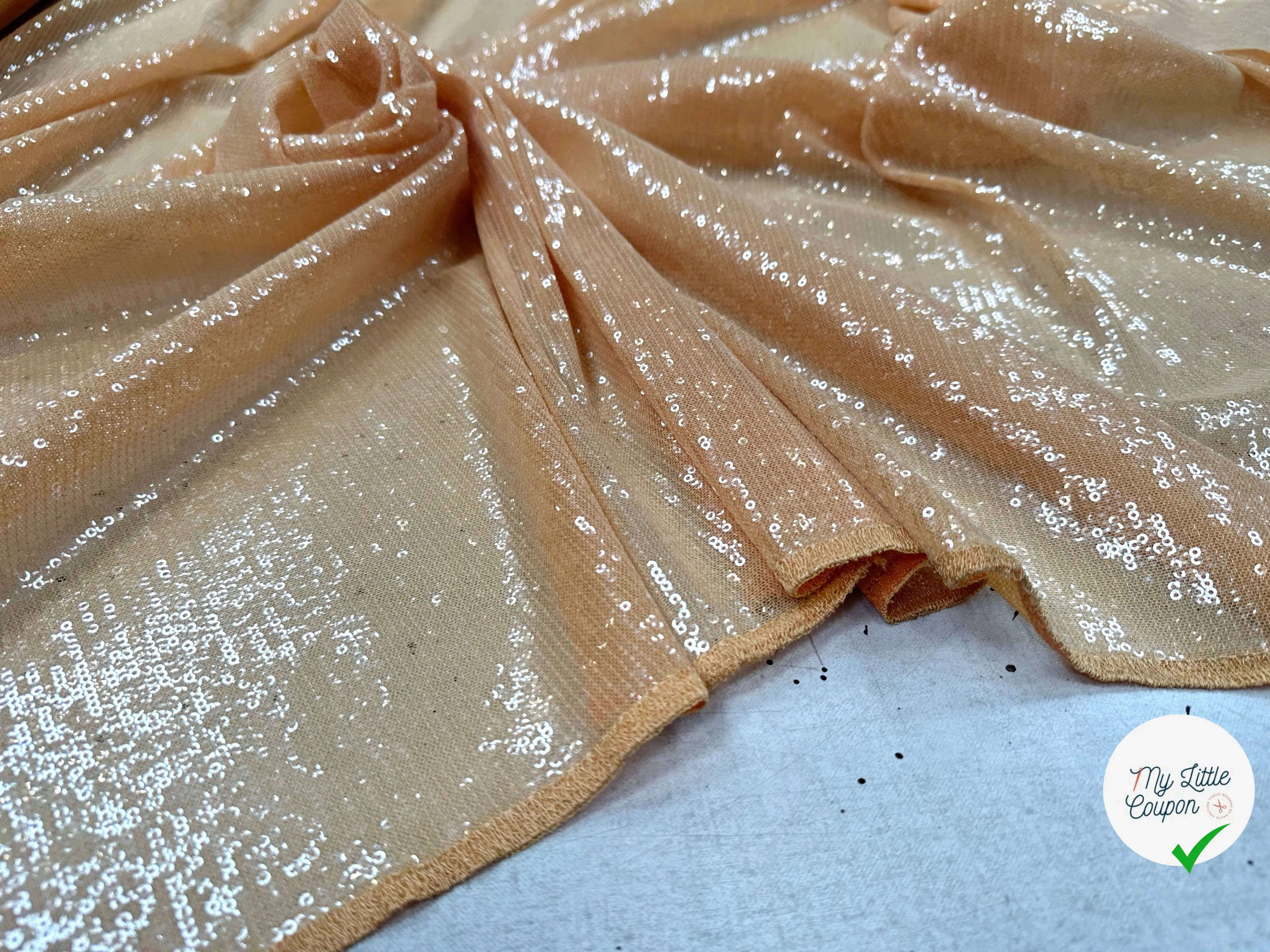 TISSU PAILLETTES COLORI HONEY MLC INTERN