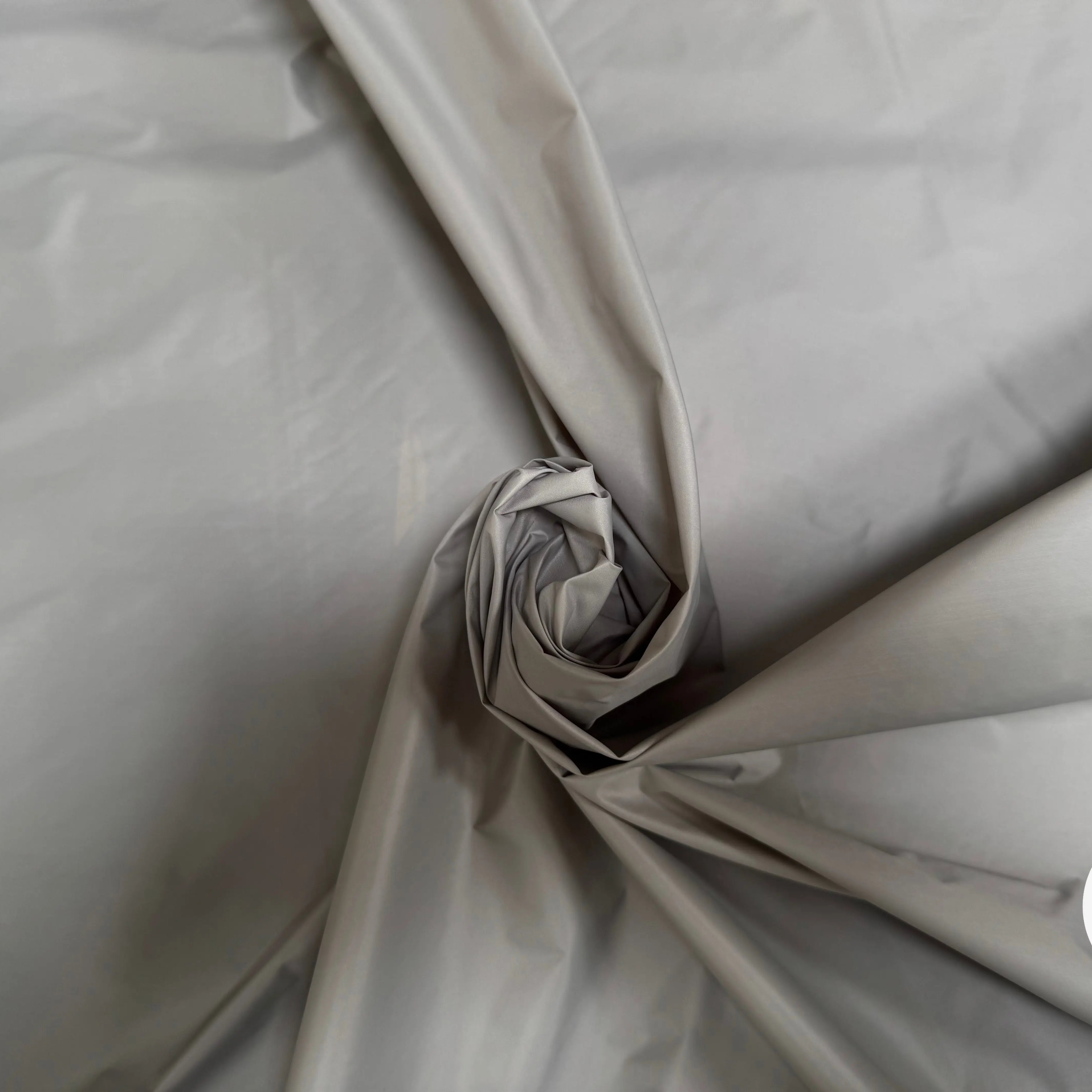 TISSU PARKAS KAKI GRIS UNI - My Little Coupon