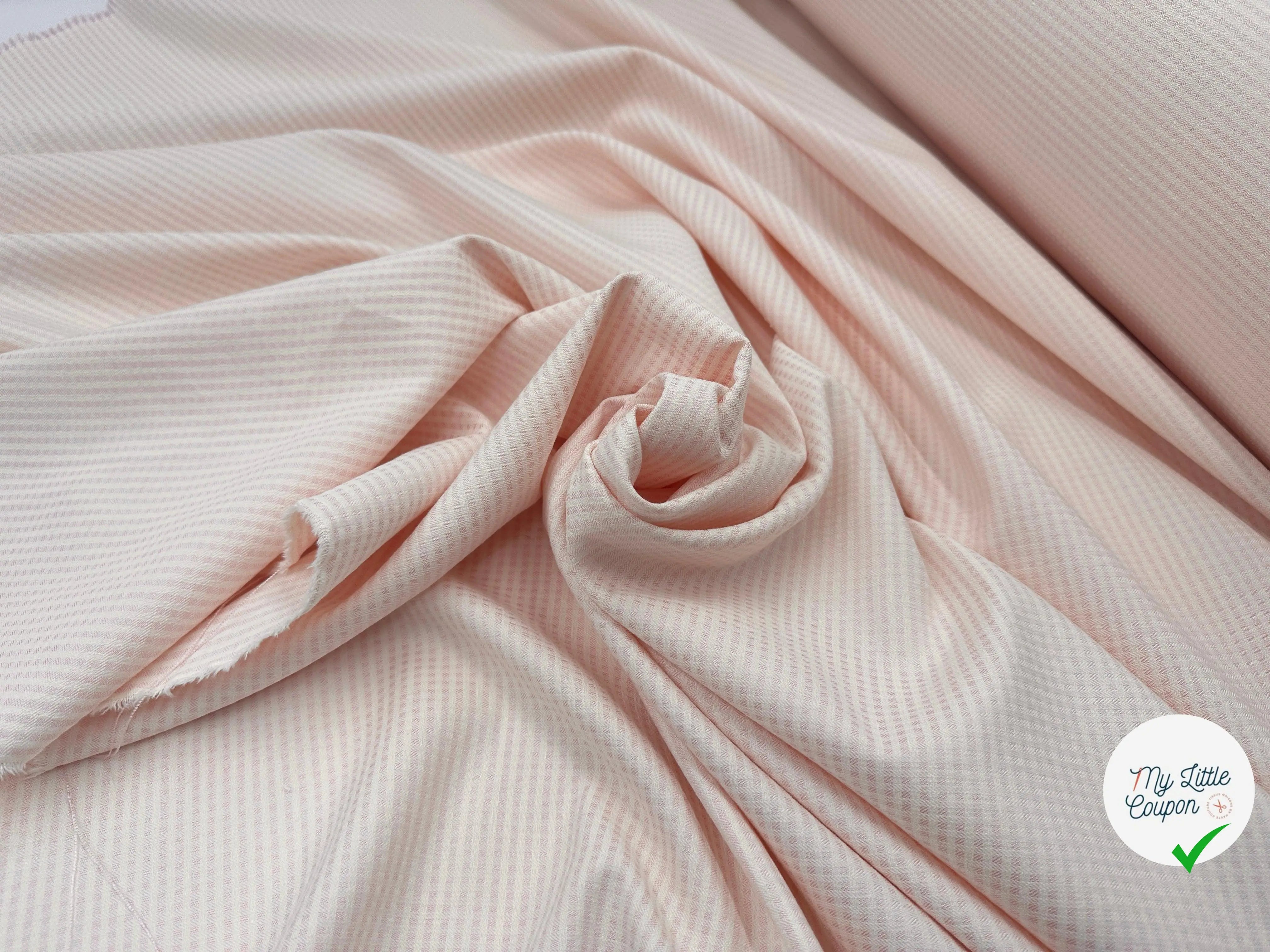 TISSU PETIT CARREAUX ROSE COMPOSITION SUBTILE - My Little Coupon - tissu - coudre