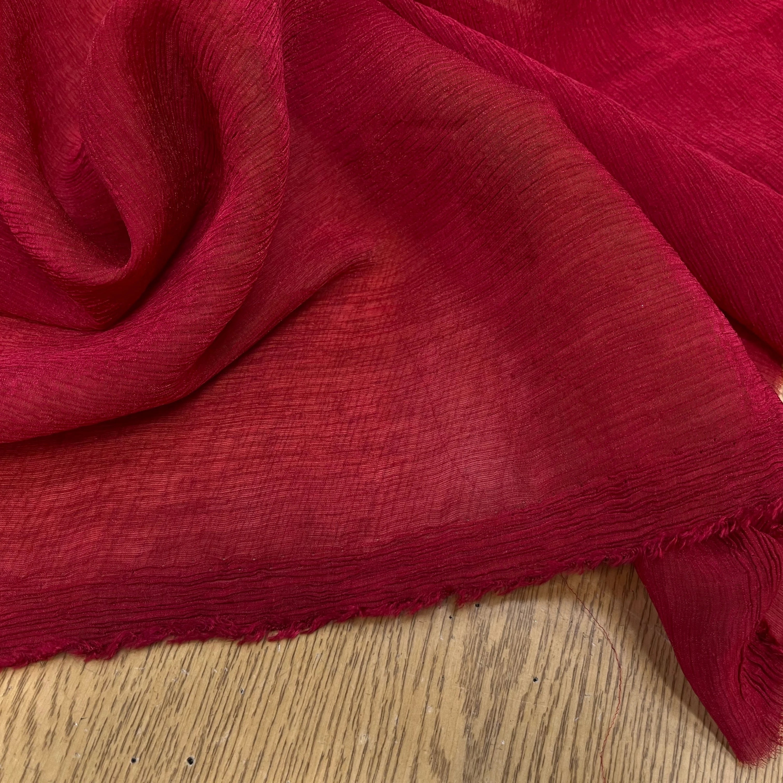 TISSU PLISSÉE POLYESTER ROUGE - My Little Coupon