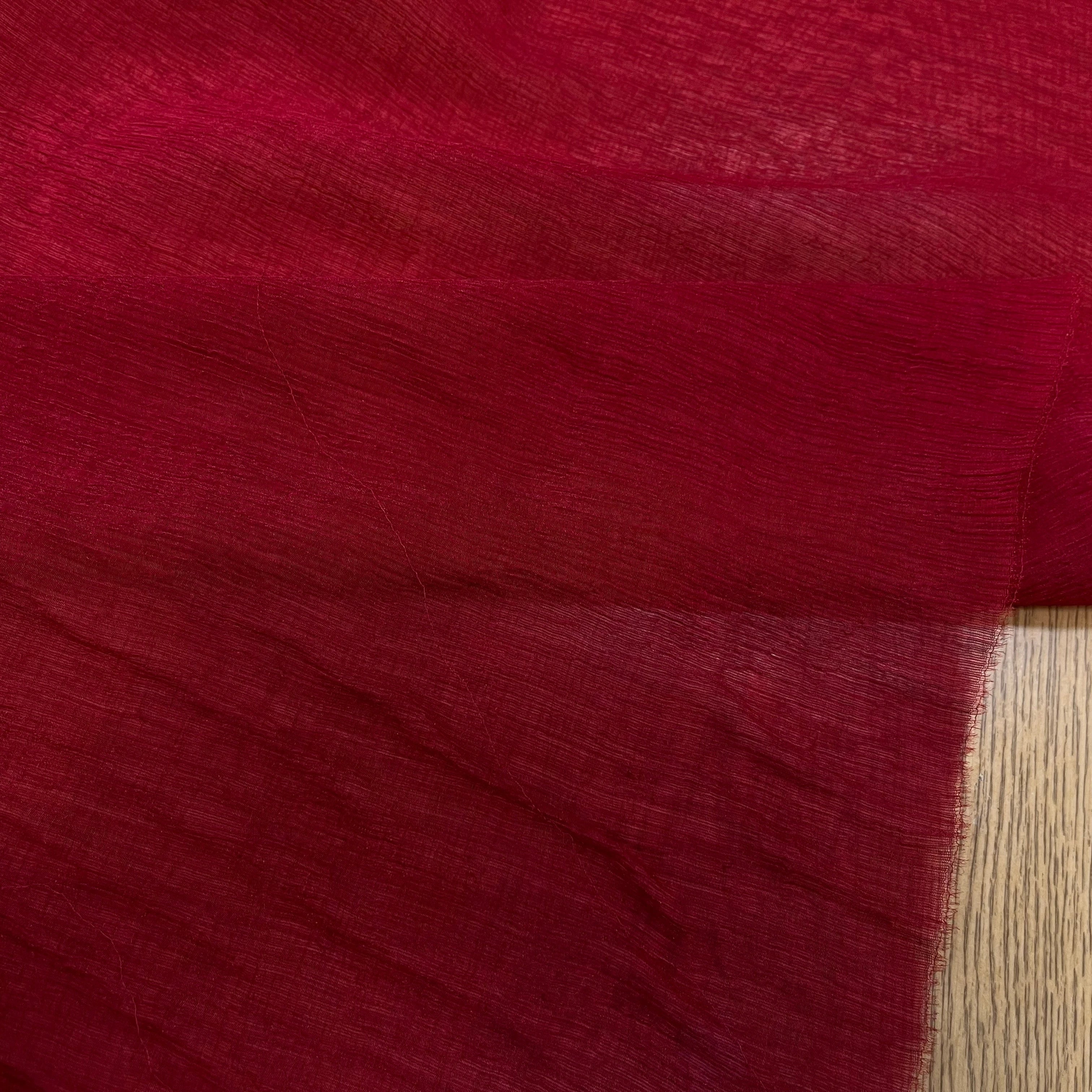 TISSU PLISSÉE POLYESTER ROUGE - My Little Coupon