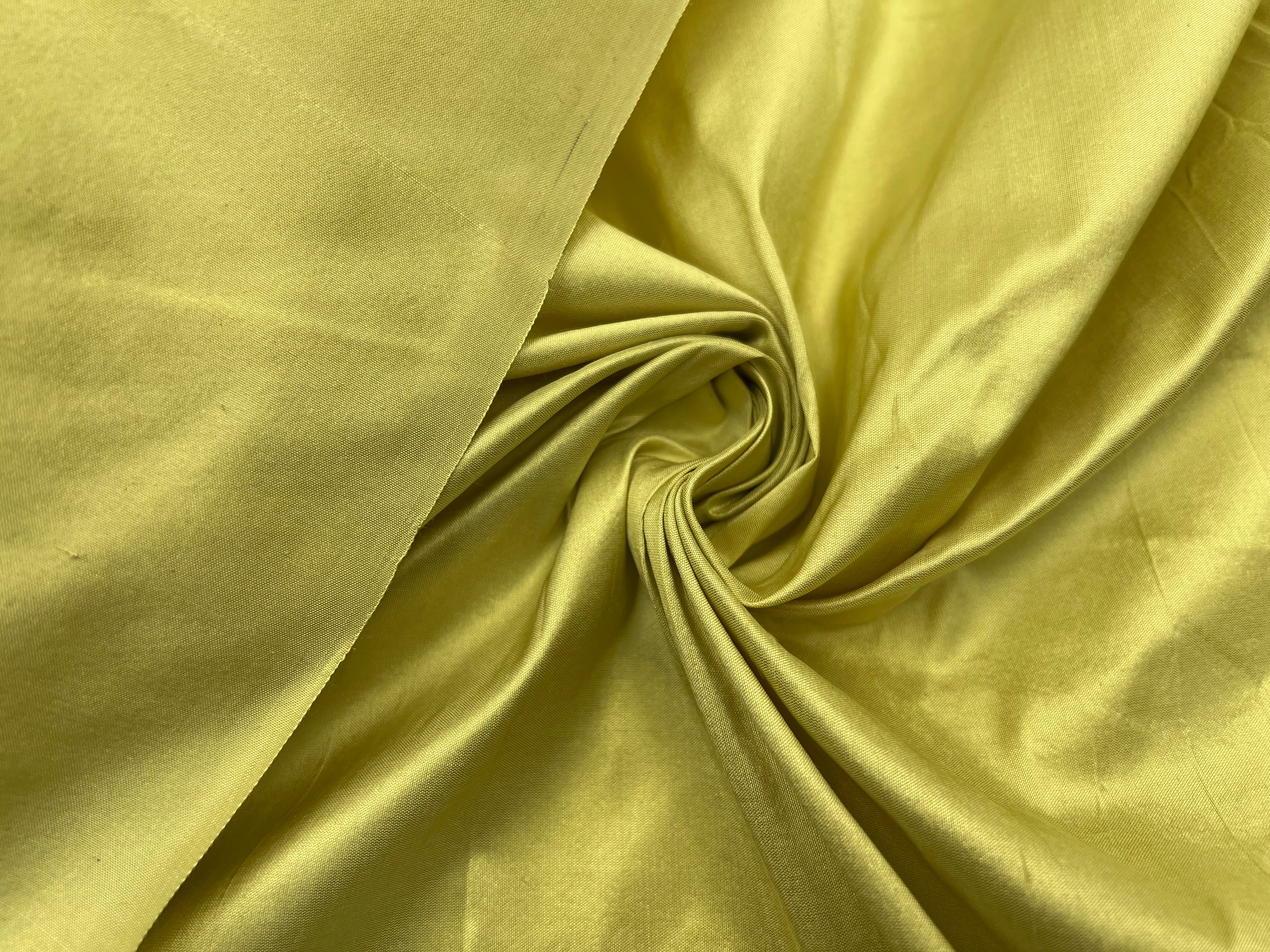TISSU SOIE SAUVAGE JAUNE D'OR MSO