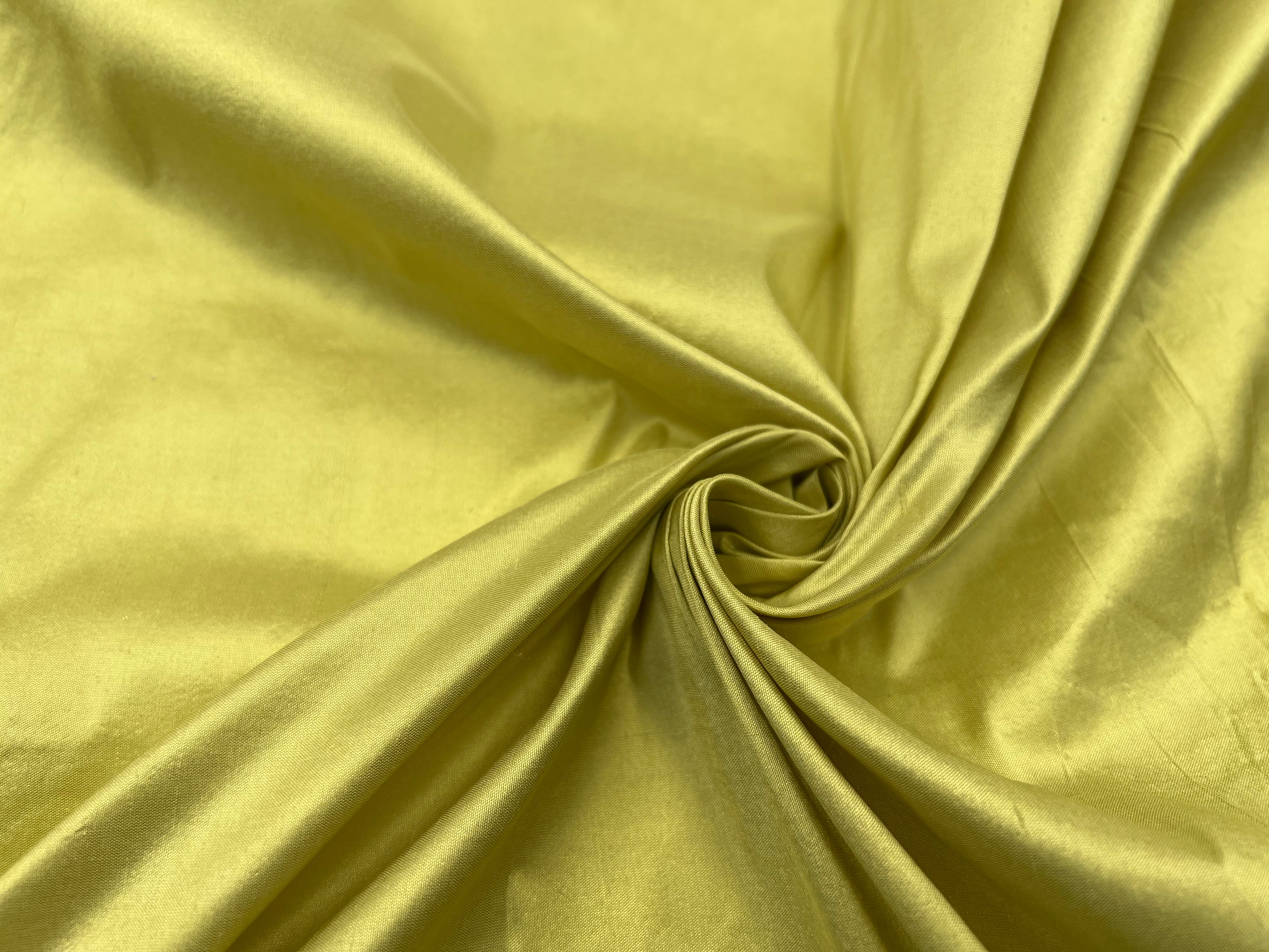 TISSU SOIE SAUVAGE JAUNE D'OR MSO