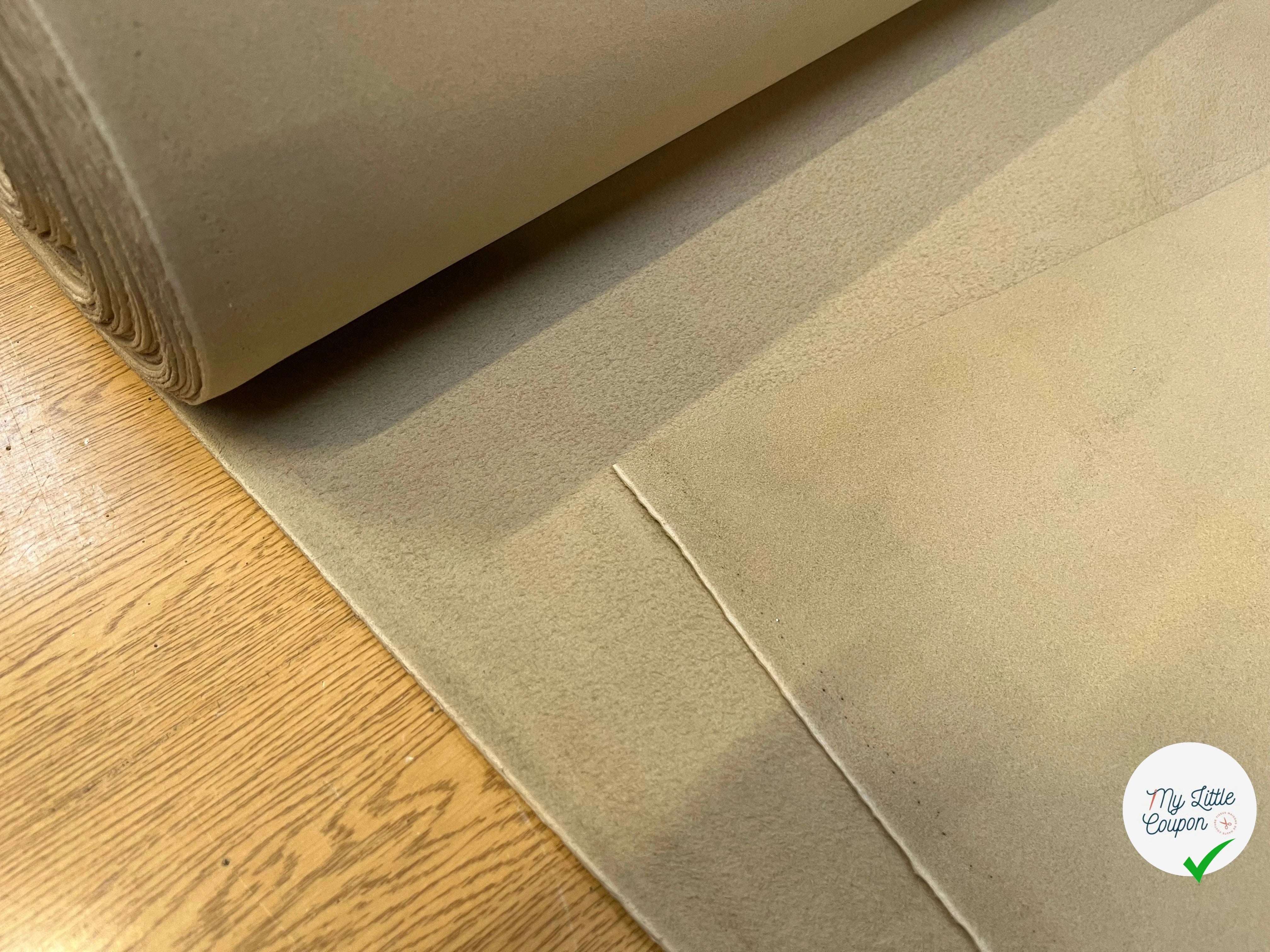 TISSU SUEDE TRÈS RIGIDE ASPECT DAIM GINGER - My Little Coupon