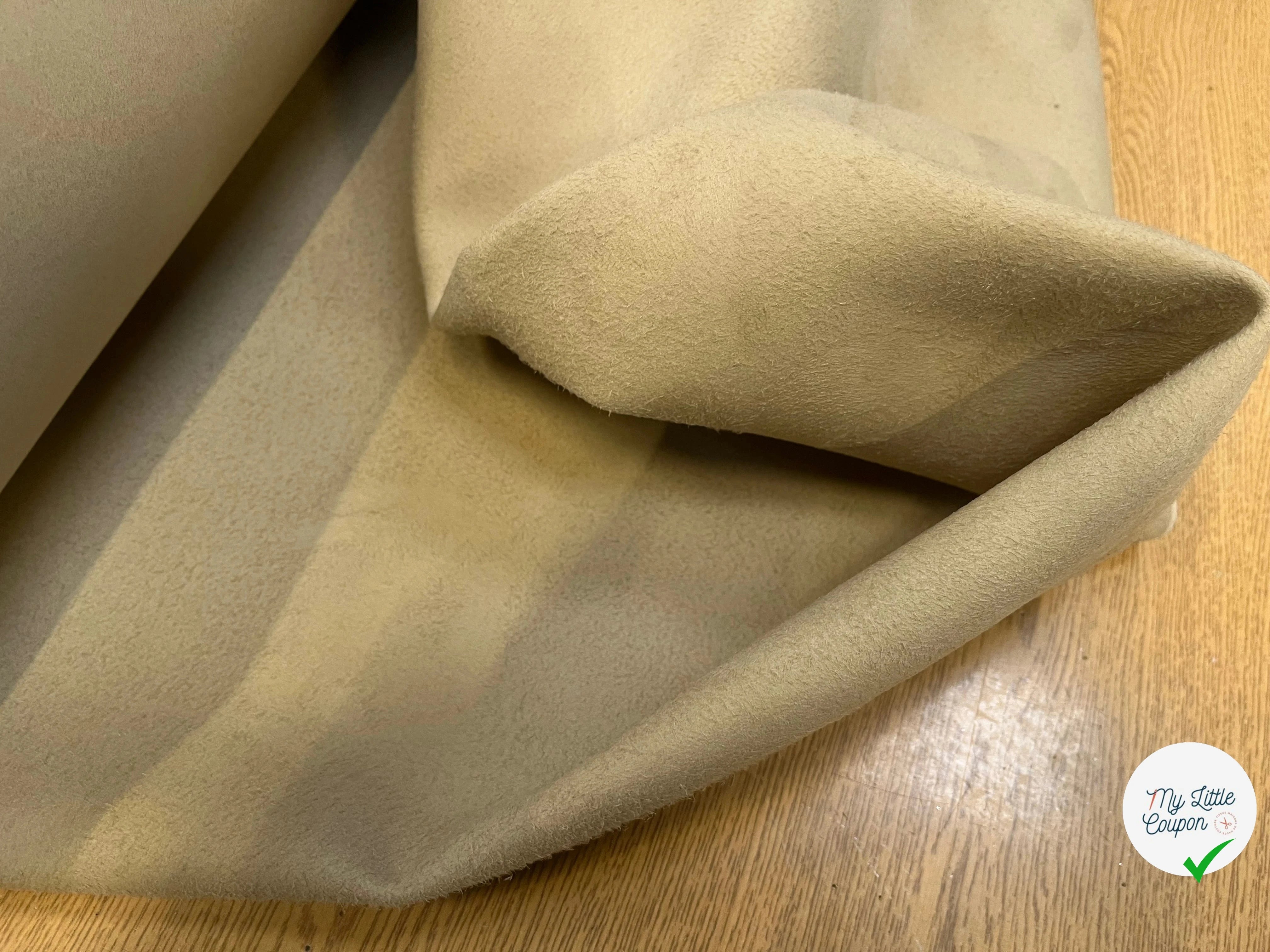 TISSU SUEDE TRÈS RIGIDE ASPECT DAIM GINGER - My Little Coupon