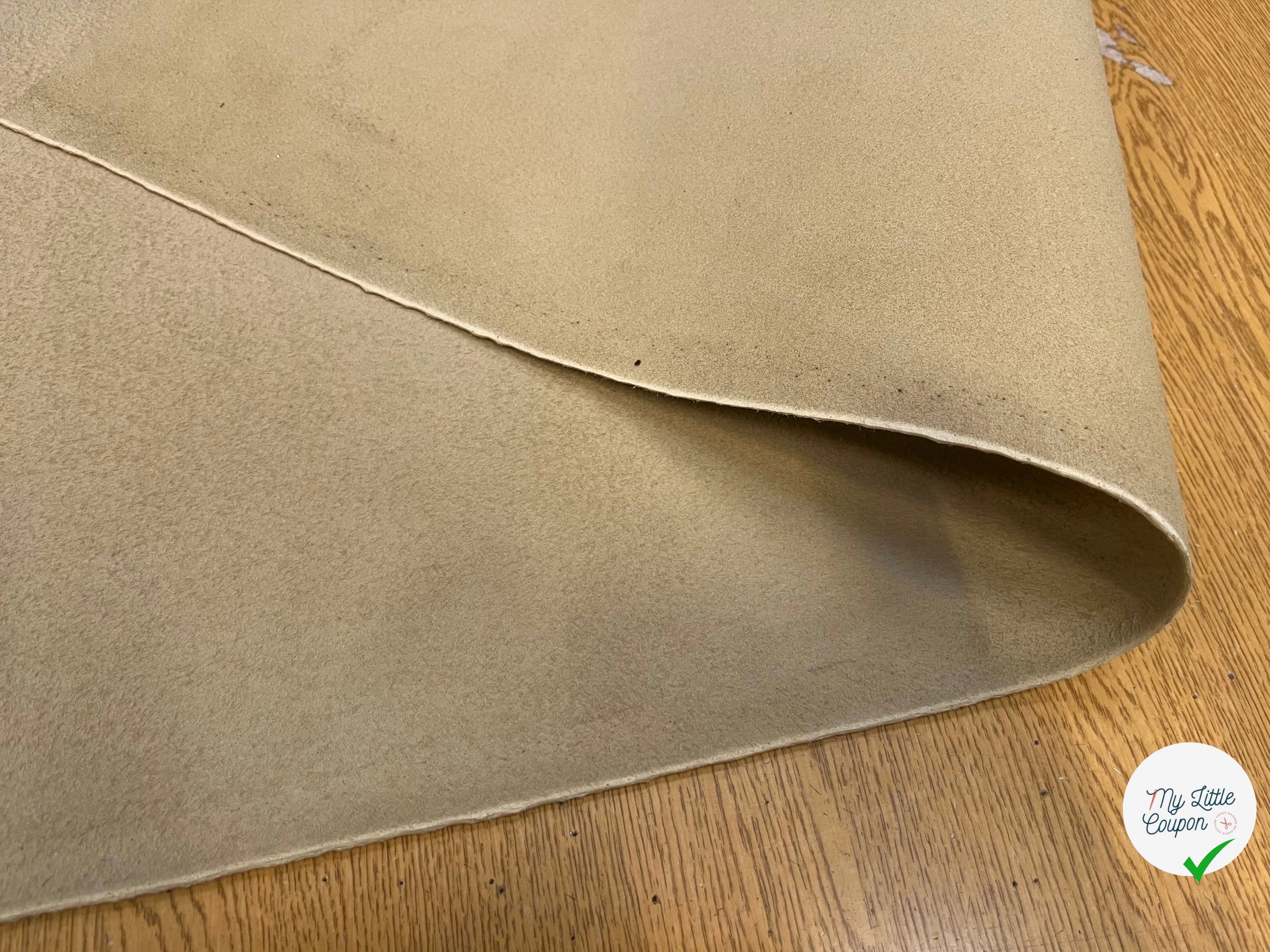TISSU SUEDE TRÈS RIGIDE ASPECT DAIM GINGER - My Little Coupon