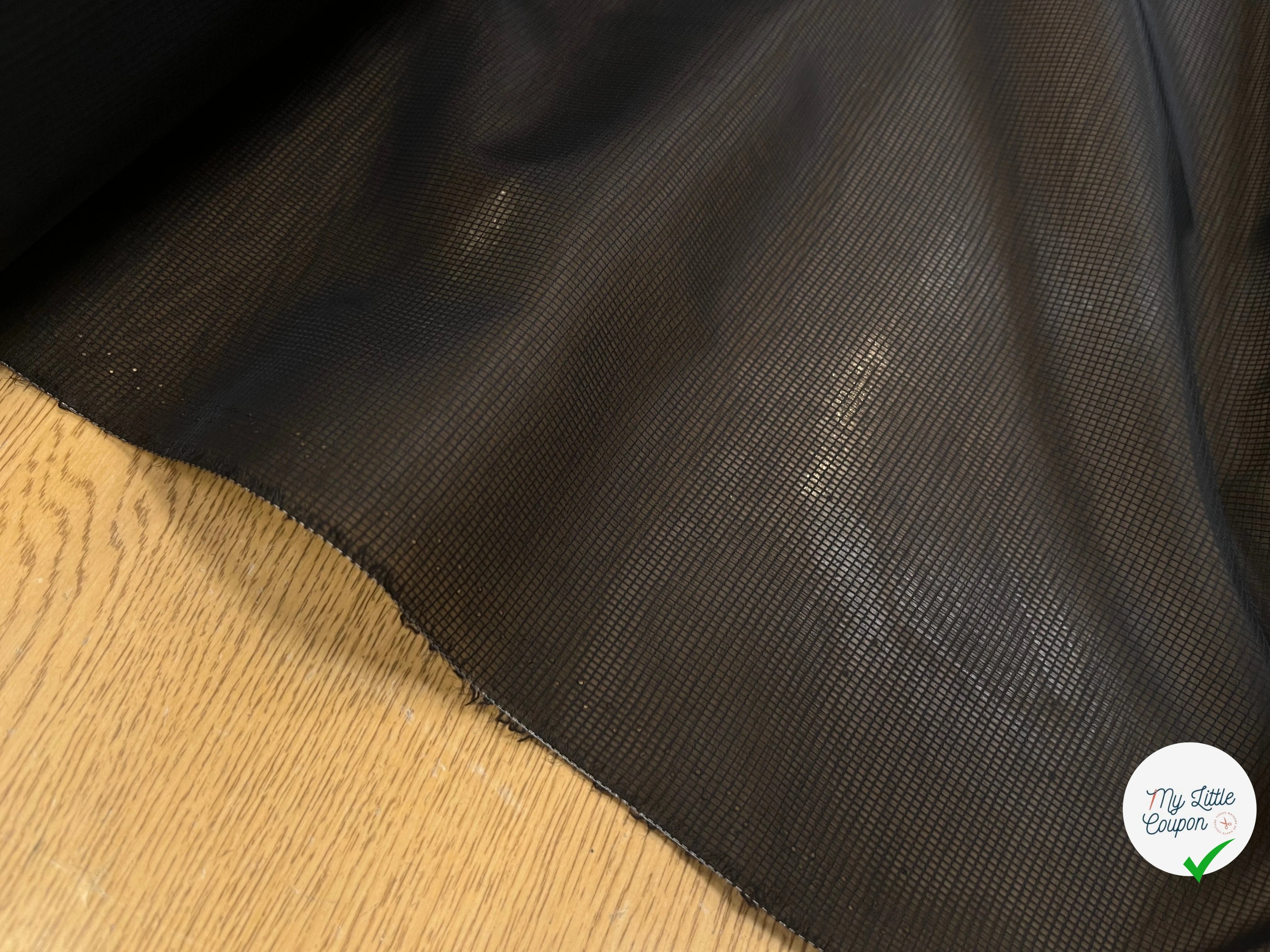 TISSU TECHNIQUE COUPE VENT NOIR - My Little Coupon