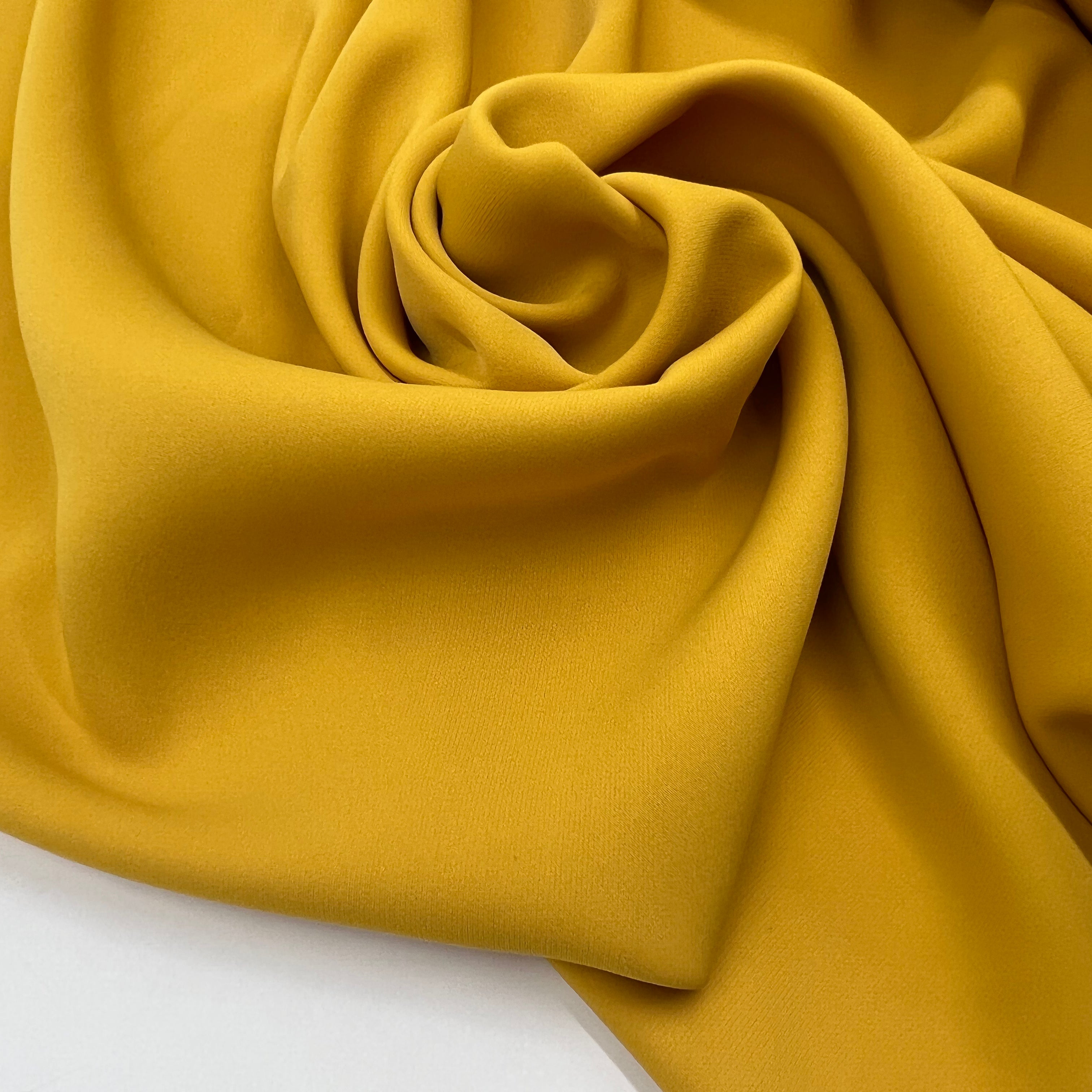 TISSU TECHNO CADY FLUIDE JAUNE OCRE MSO