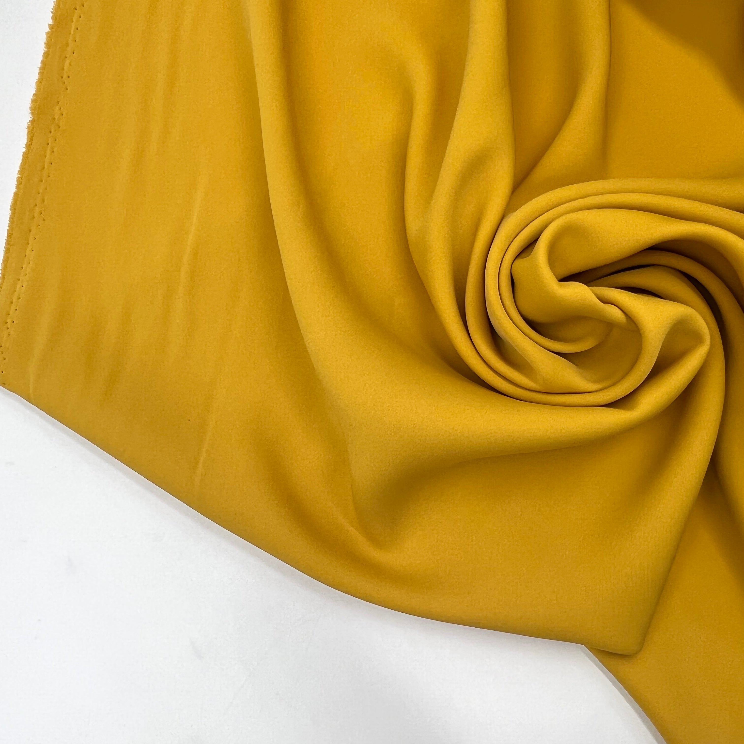 TISSU TECHNO CADY FLUIDE JAUNE OCRE MSO