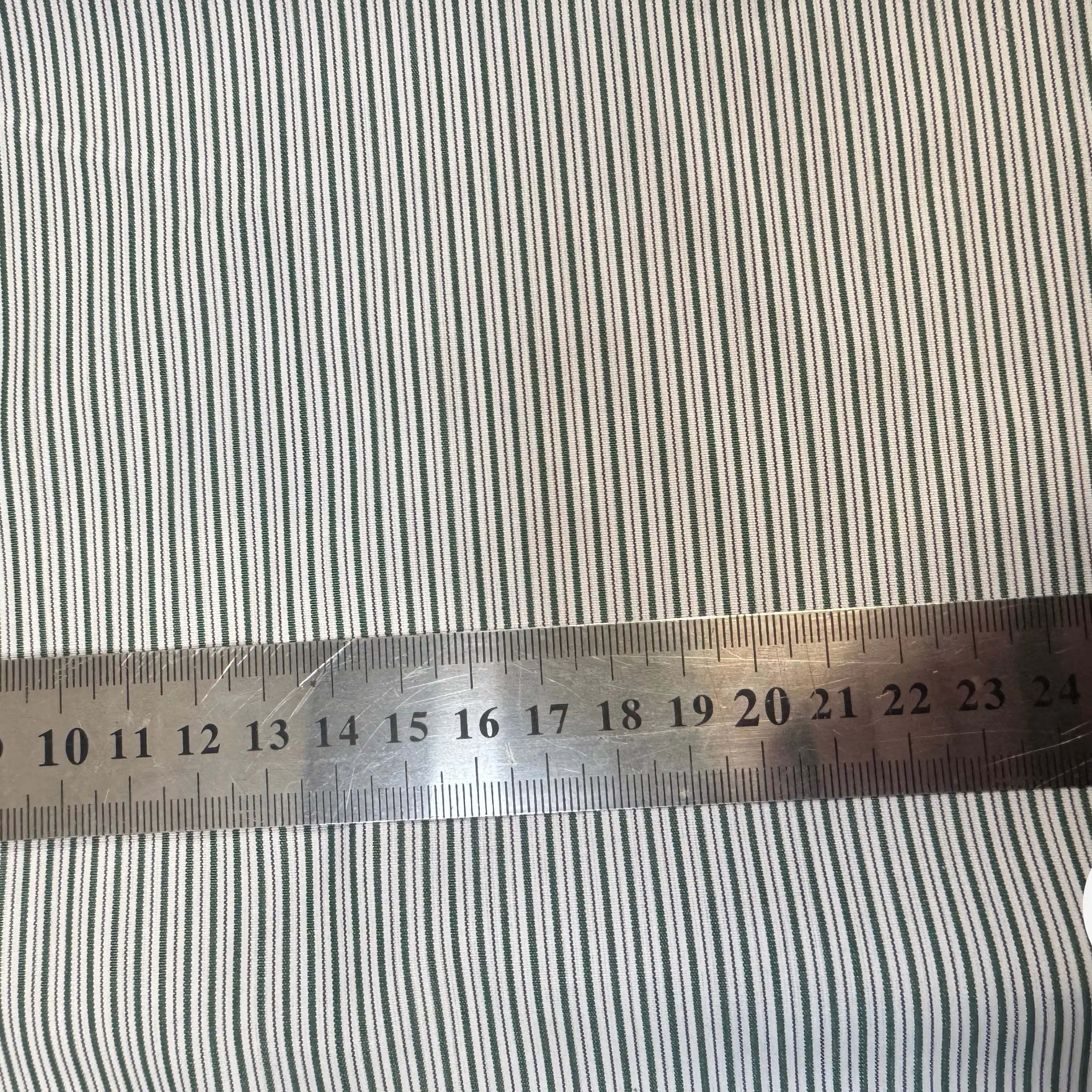 TISSU VERT POPELINE - TOILE RAYÉE VERT - My Little Coupon