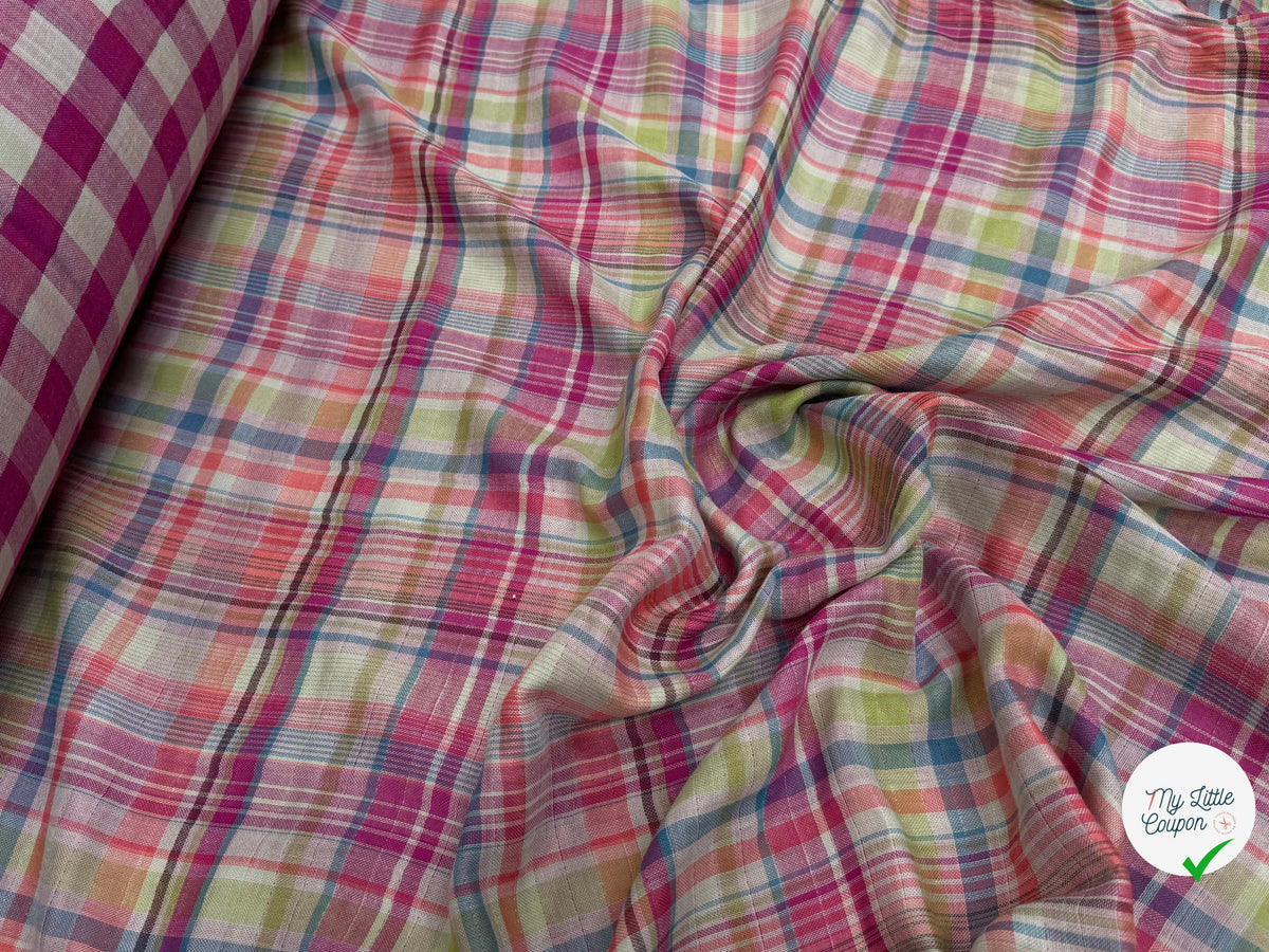 TISSU VICHY REVERSIBLE PRINCE DE GALLE - My Little Coupon